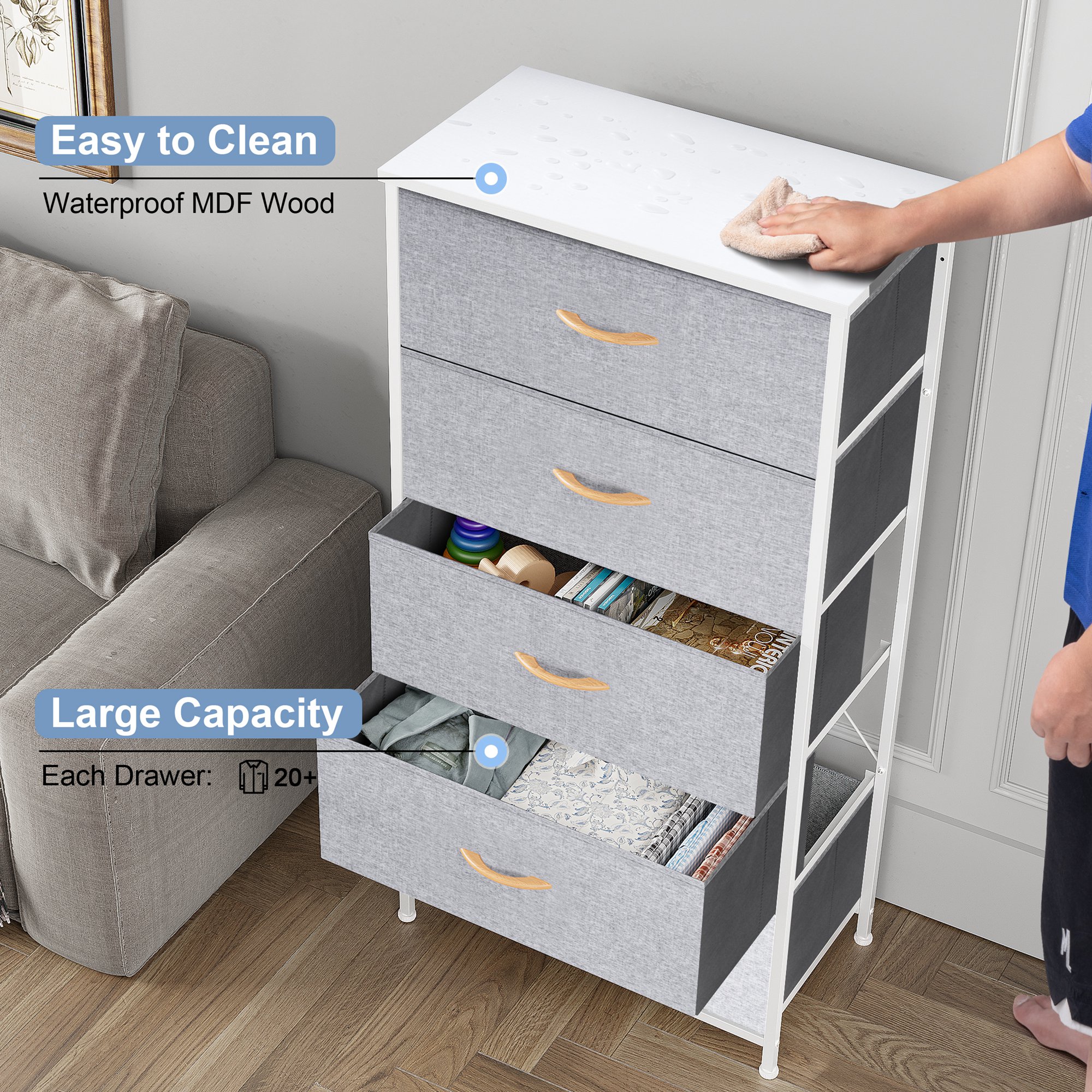 CloudFly CL-HD017LGY dressers - View #8