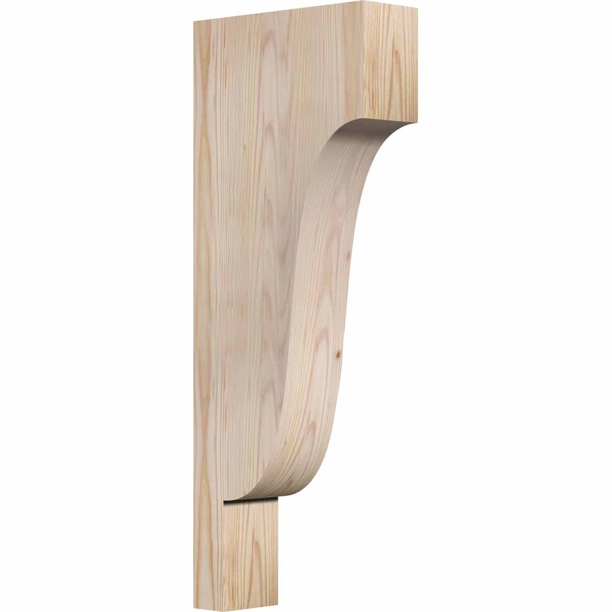 Ekena Millwork COR04X10X26NEW00SDF 3.5-in x 10-in x 26-in Newport Unfinished Douglas fir Wood Paintable/Stainable Corbel