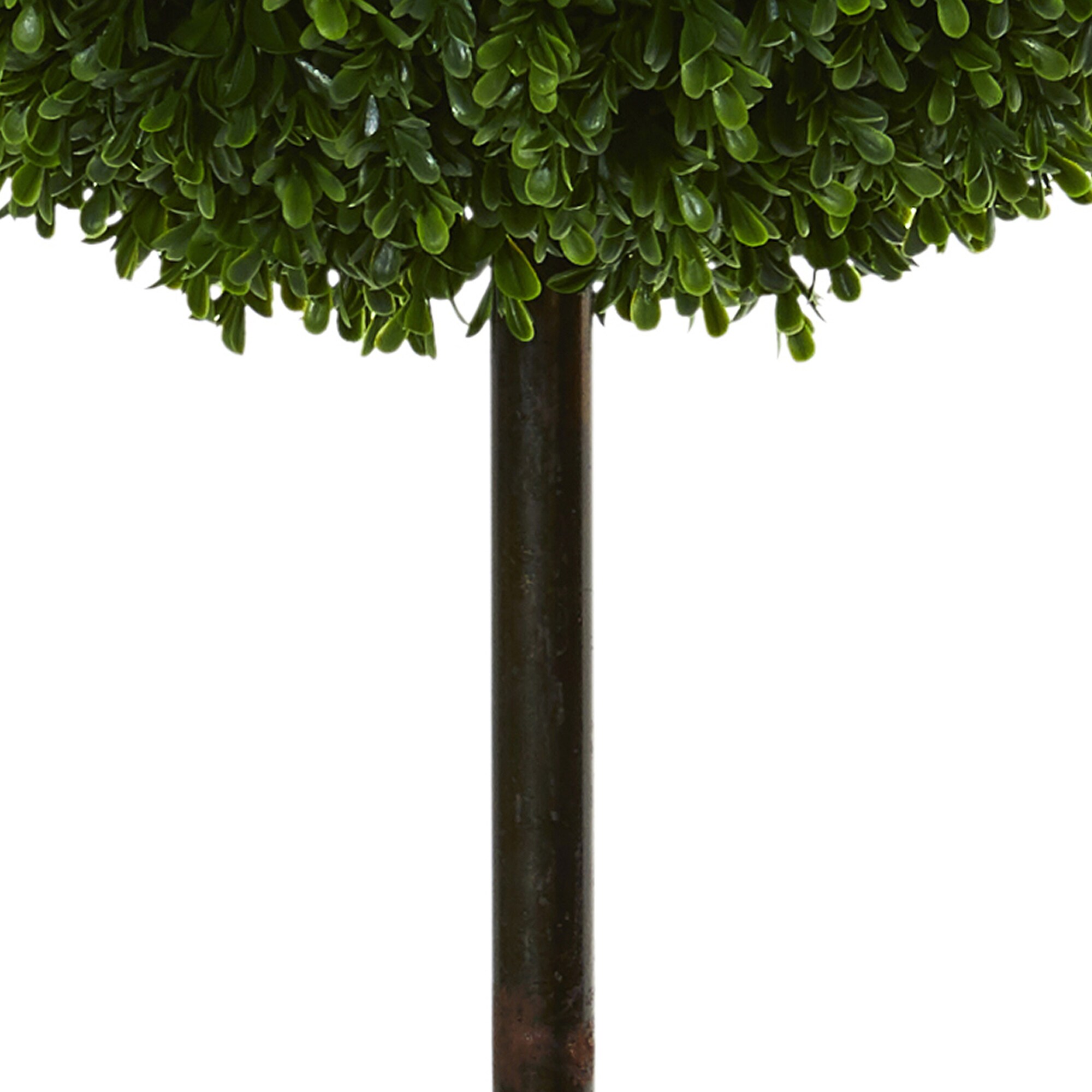 Elegant 3.5ft Outdoor-Ready Silk Boxwood Double Ball Topiary