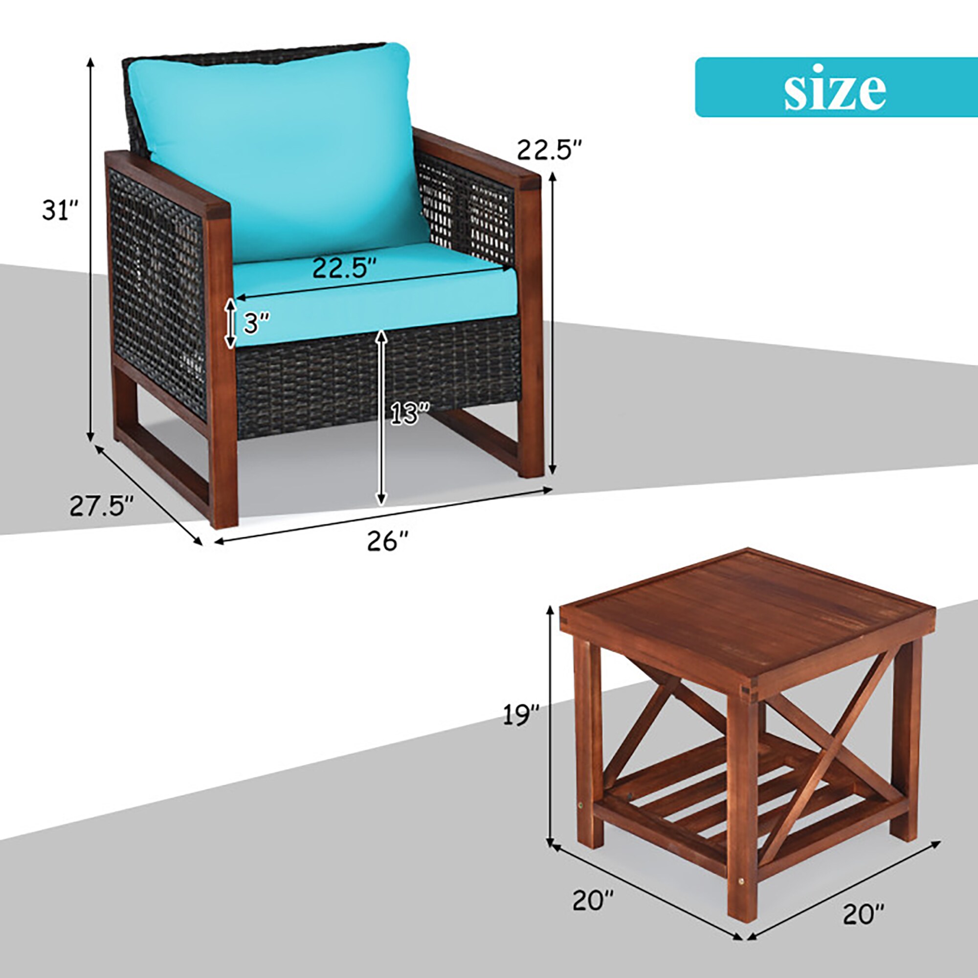 CASAINC WF-HW65227TU Patio-Conversation-Sets - View #9