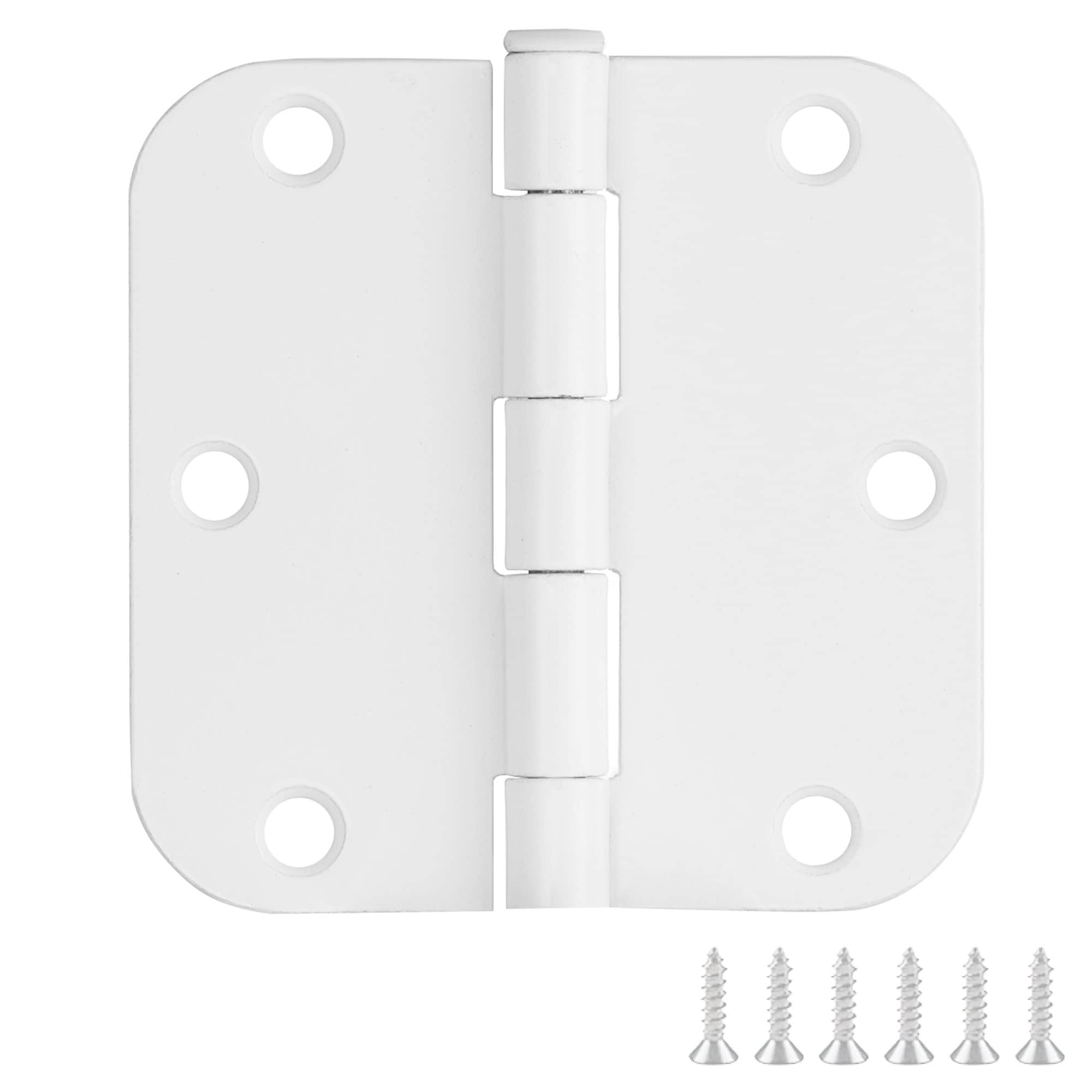 Design House 189787 3-1/2-in H x 5/8-in Radius Painted White Butterfly Interior Door Hinge 12 -Pack