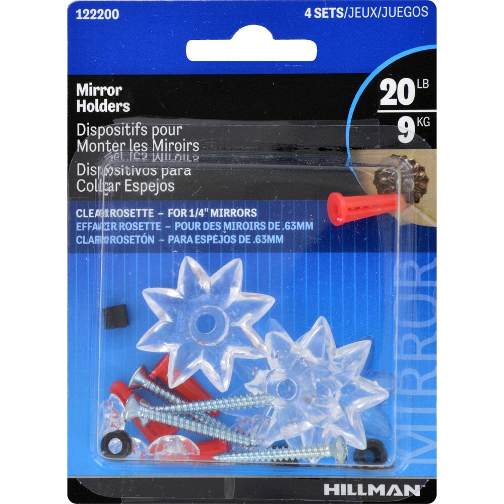 Hillman Plastic lb Capacity Picture Hanging 4 - Pack