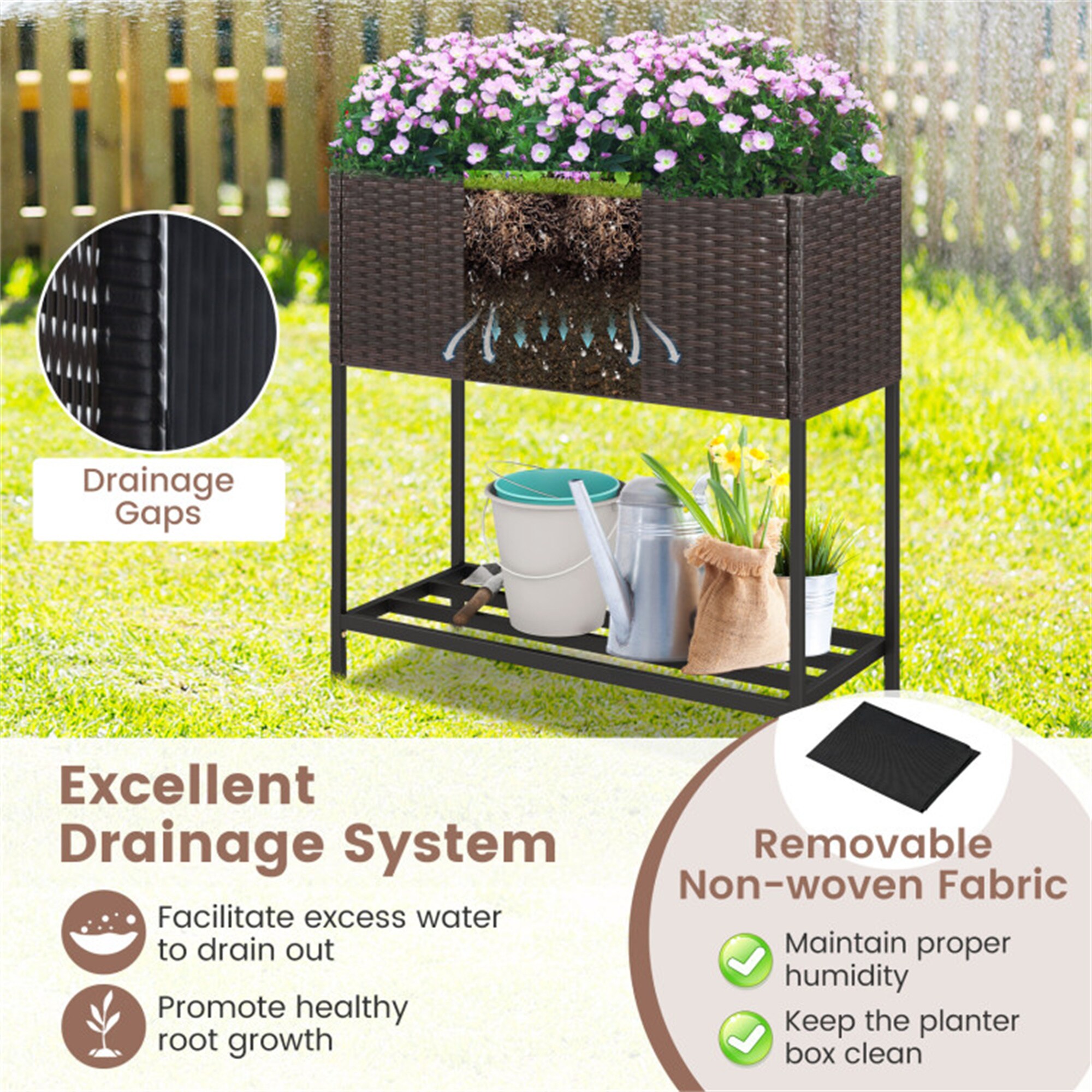 BABOOM BOM-HW72719-CO Raised-Planter-Boxes - View #7