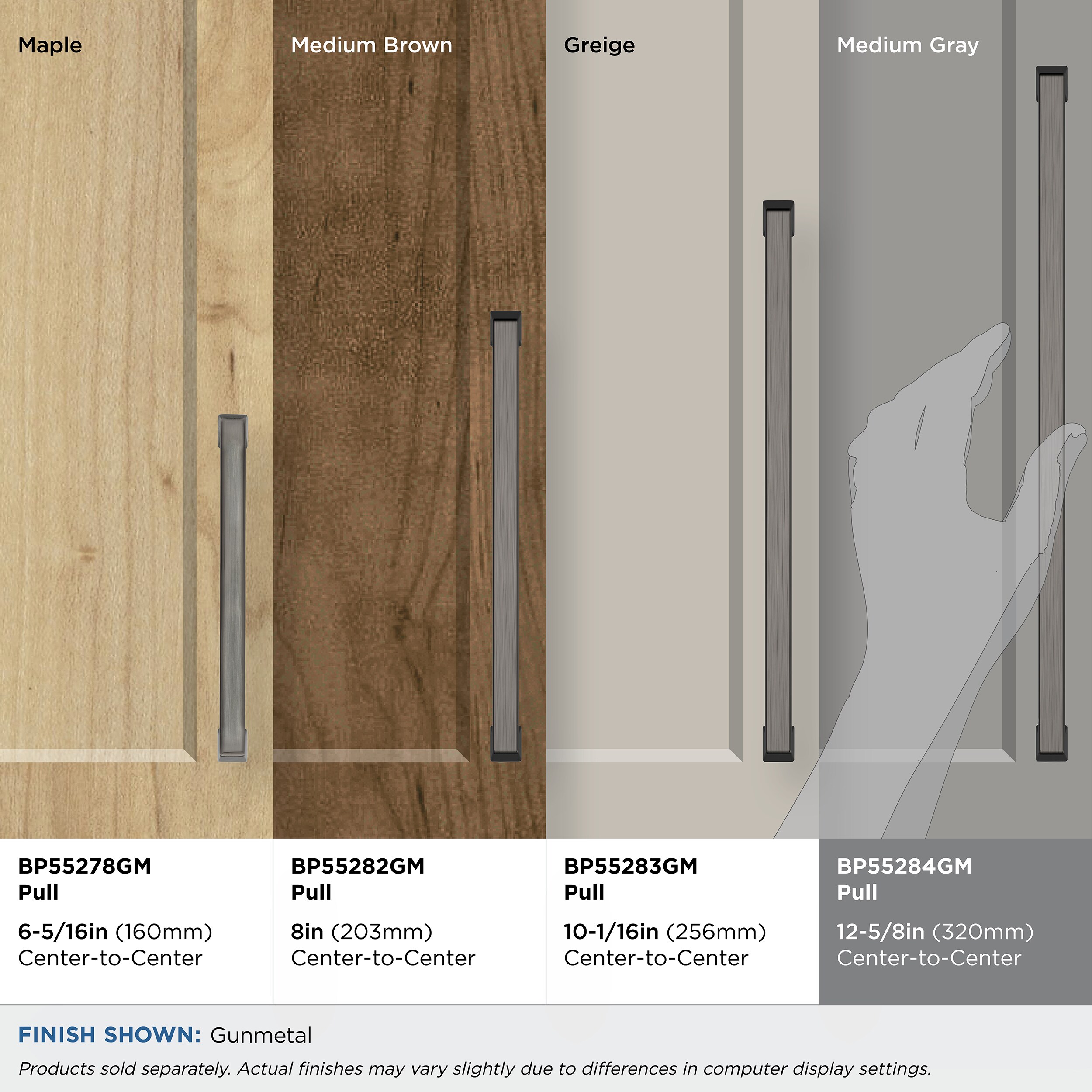 Amerock BP55284GM Cabinet-Pulls - View #3