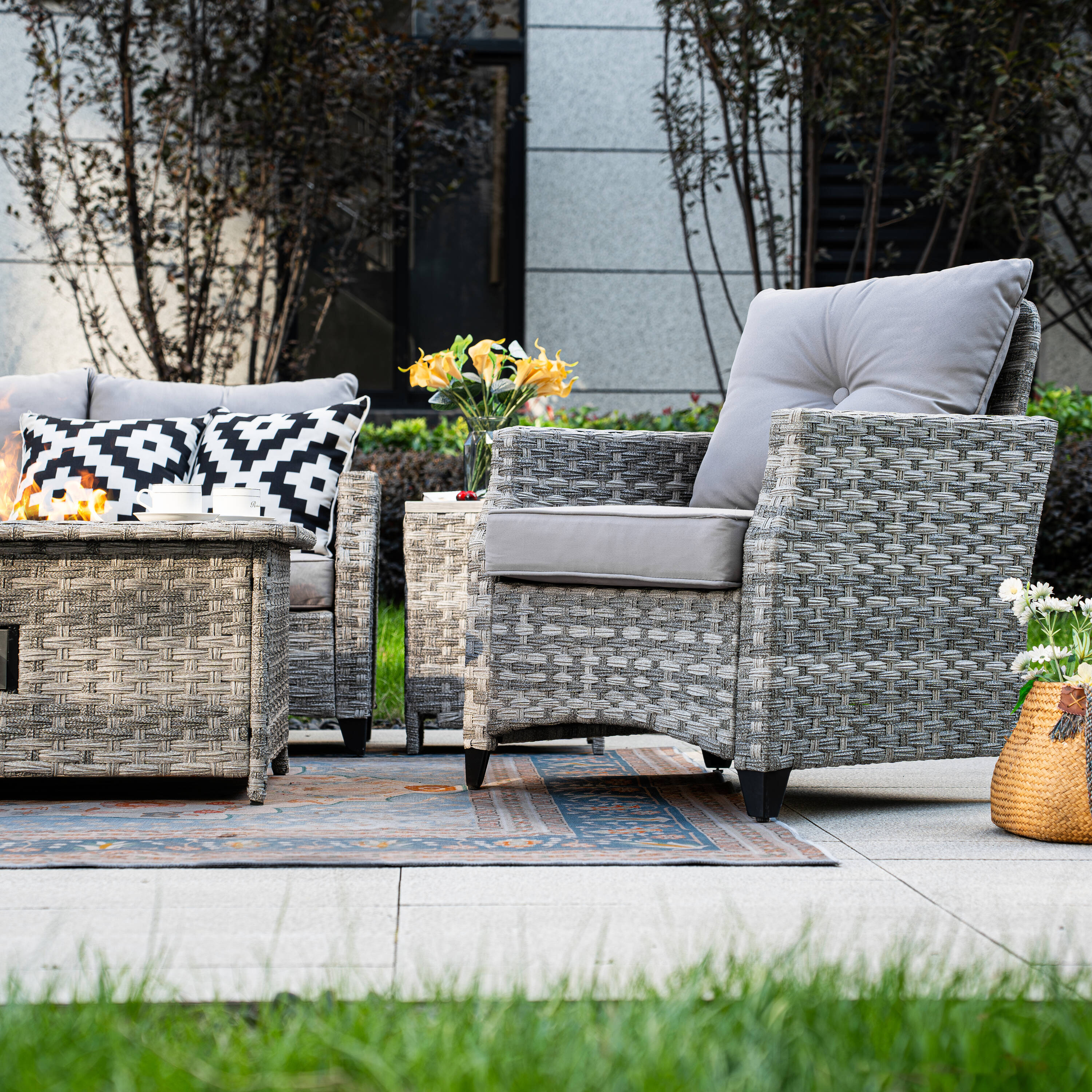 Direct Wicker DWF-N1802S Patio-Conversation-Sets - View #9