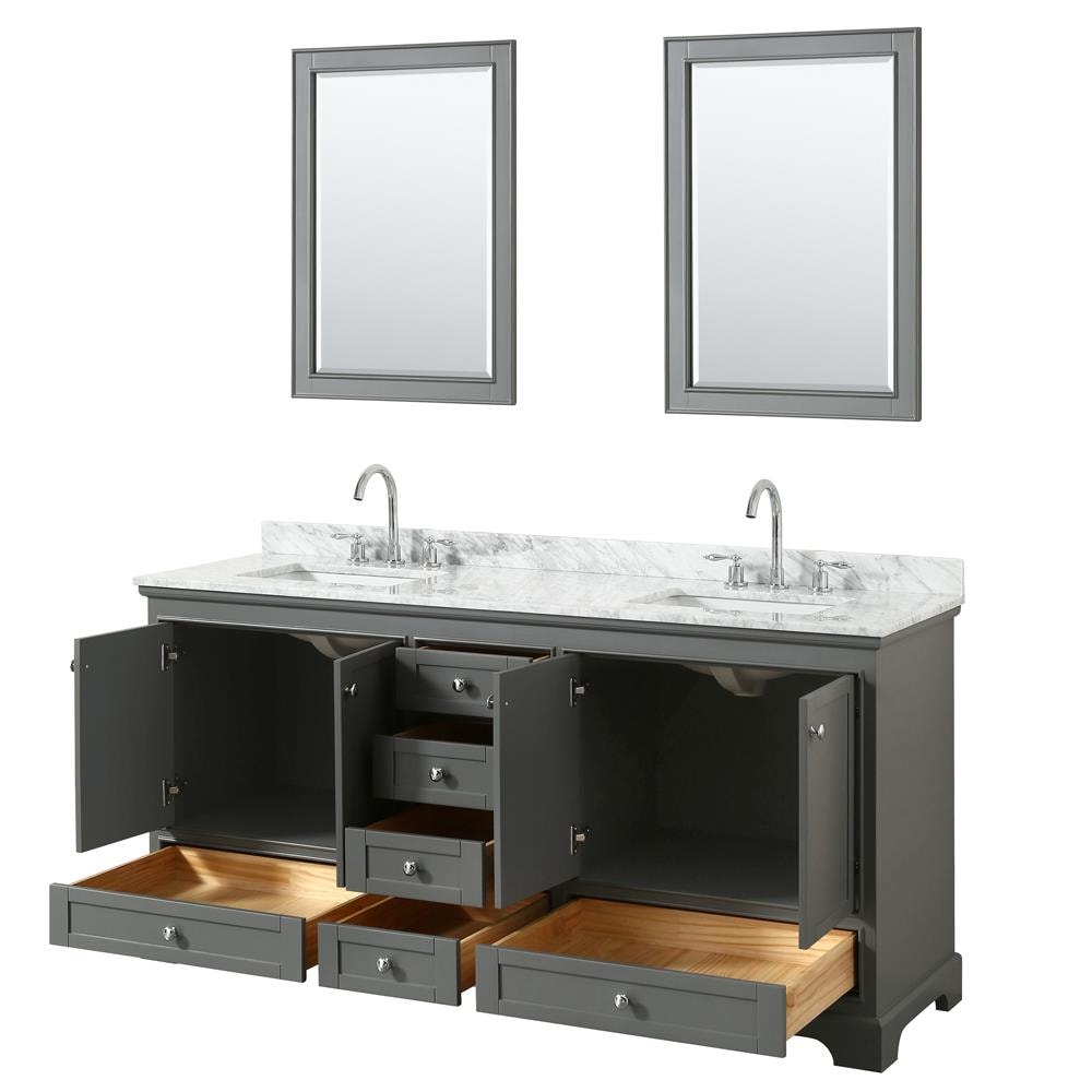 Wyndham Collection WCS202072DKGCMUNSM24 Bath-Vanity-Combo - View #2