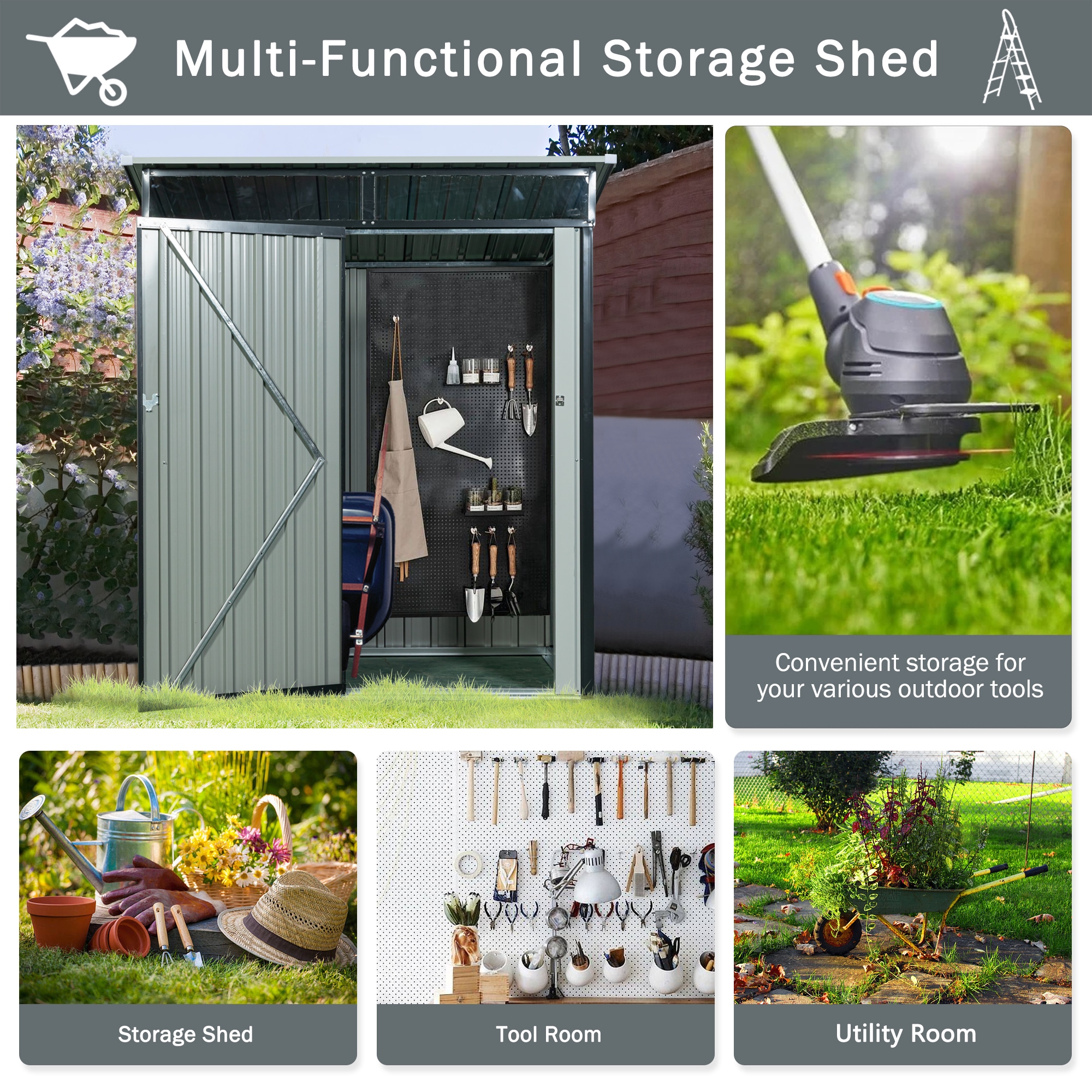 Maocao Hoom FZ09069 Metal-Storage-Buildings-Sheds - View #6