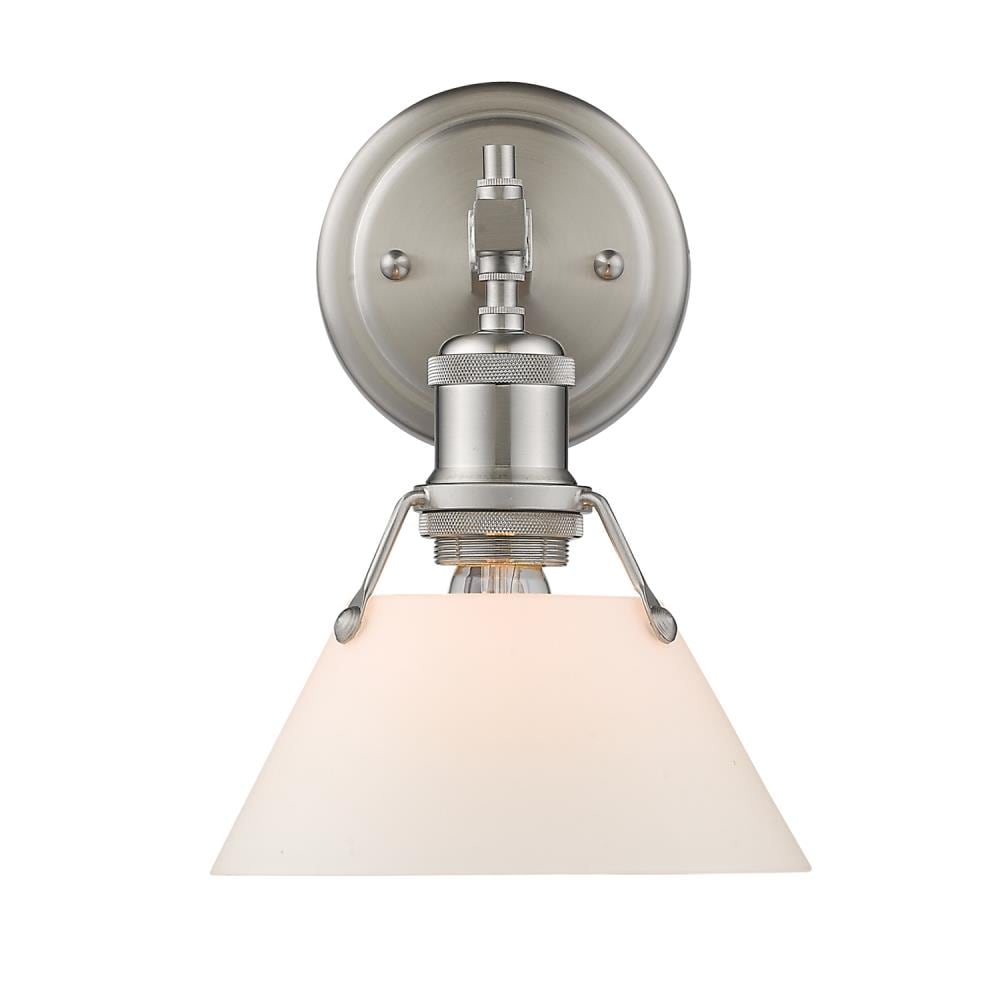 Golden Lighting 3306-BA1 PW-OP Orwell 7.5-in 1 -Light Satin Pewter Industrial Vanity light
