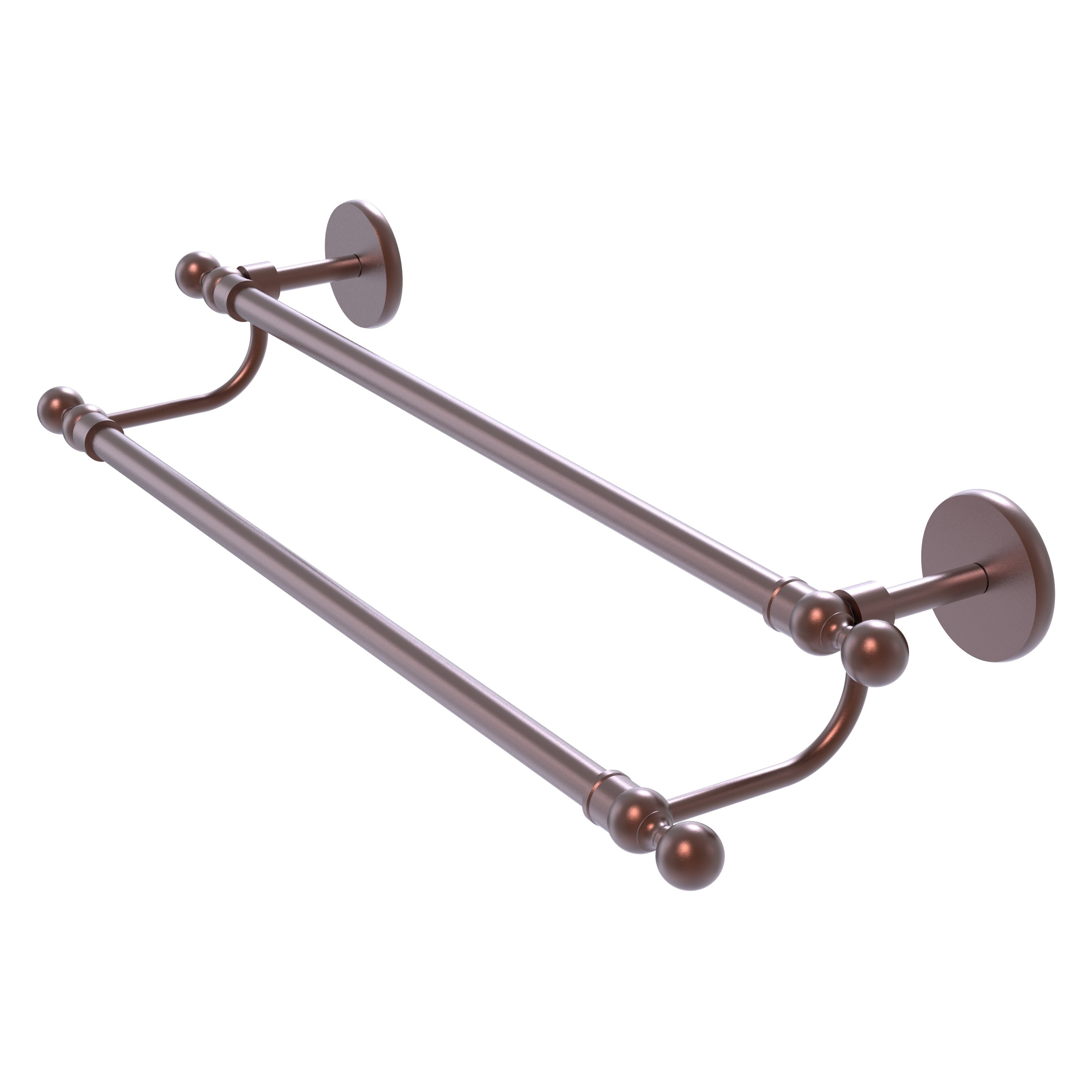 Allied Brass 1072/18-CA Skyline 18-in double Antique Copper Wall mount Double Towel Bar
