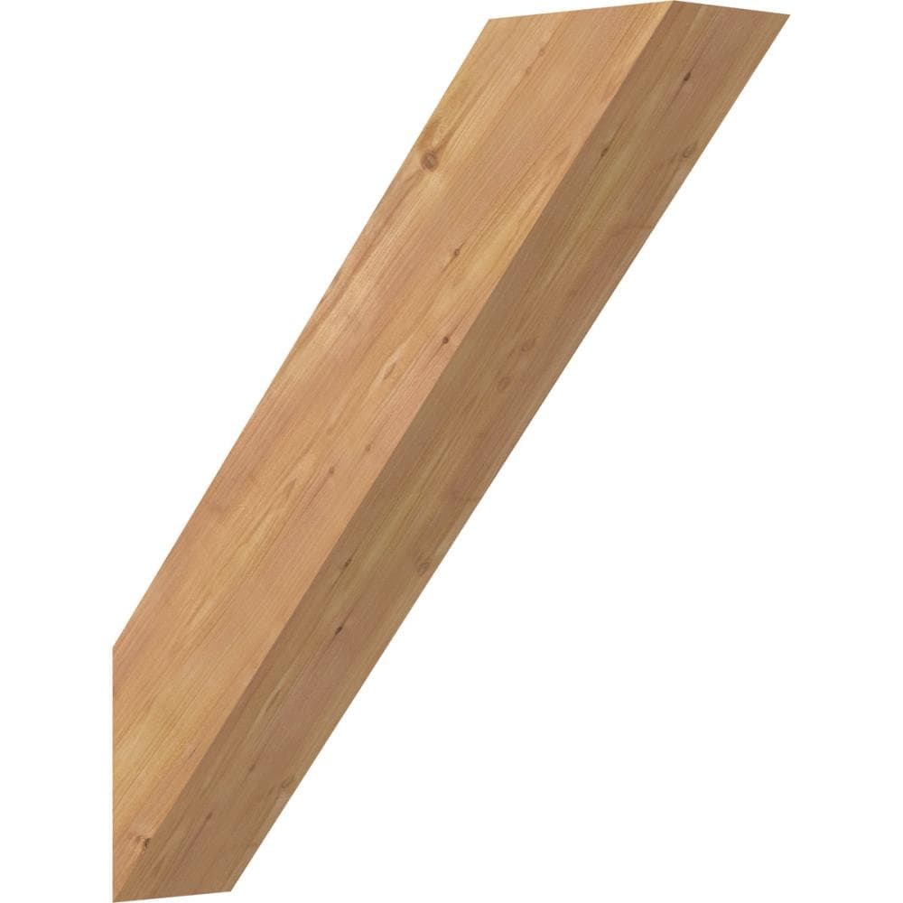 Ekena Millwork BRC06X24X28TRA00SWR 5-1/2-in x 24-in x 28-in Western Red Cedar Unfinished Wood Traditional smooth