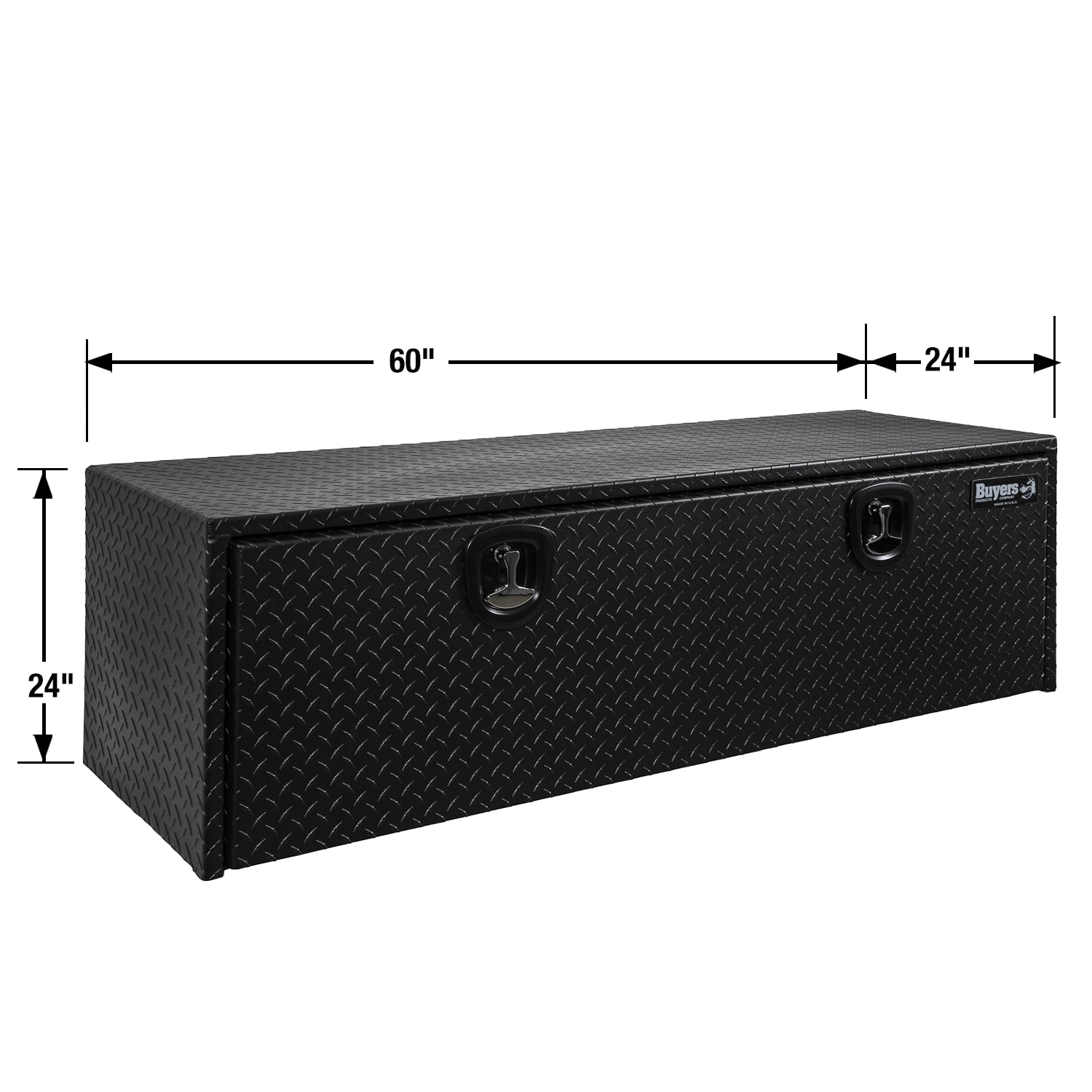 Buyers Products 61-in x 24.5-in x 24.5-in Black Diamond Tread Aluminum Underbody Truck Tool Box 1725145 Sansujyuku sansujyuku.com