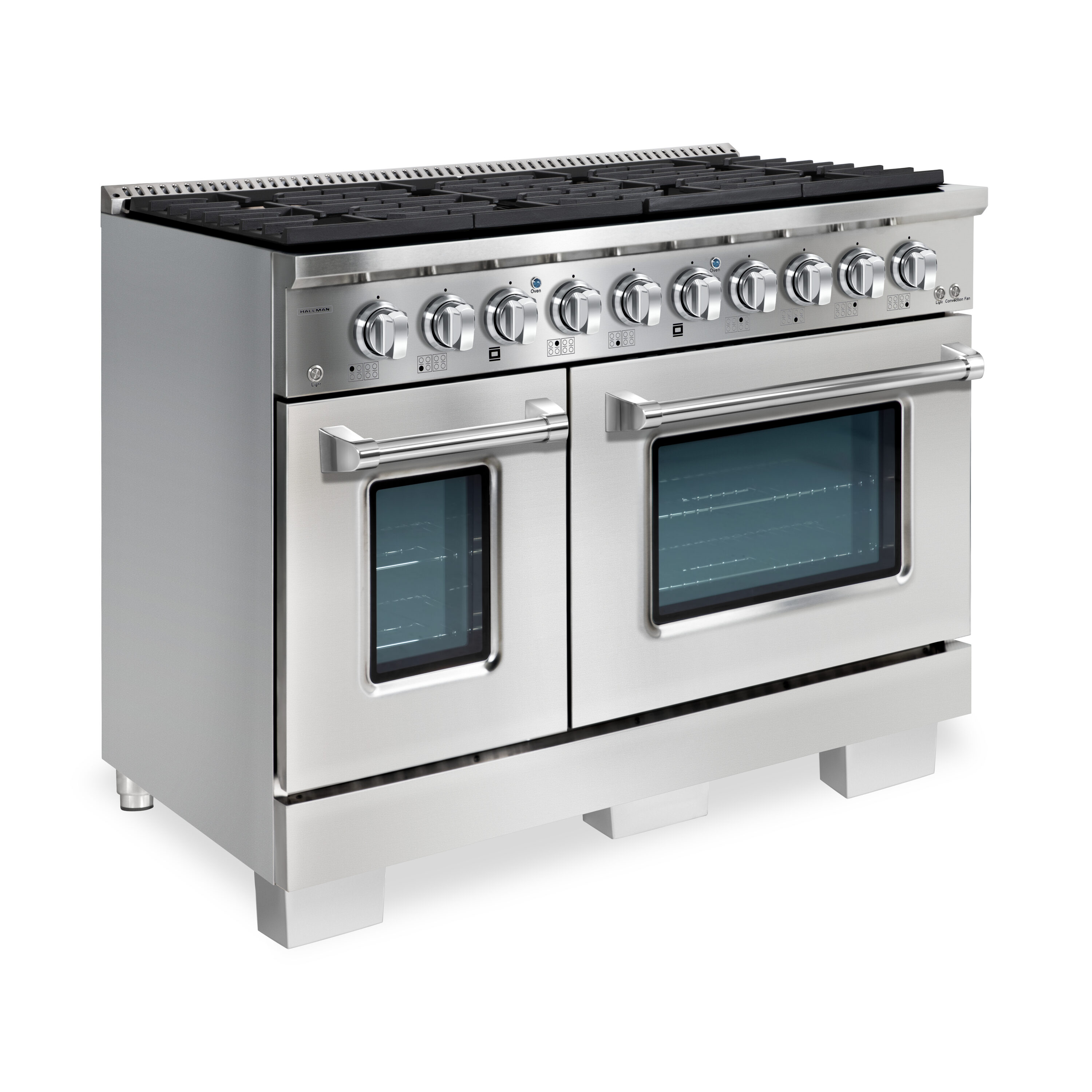Hallman HBRG48CMSS Double-Oven-Gas-Ranges - View #3
