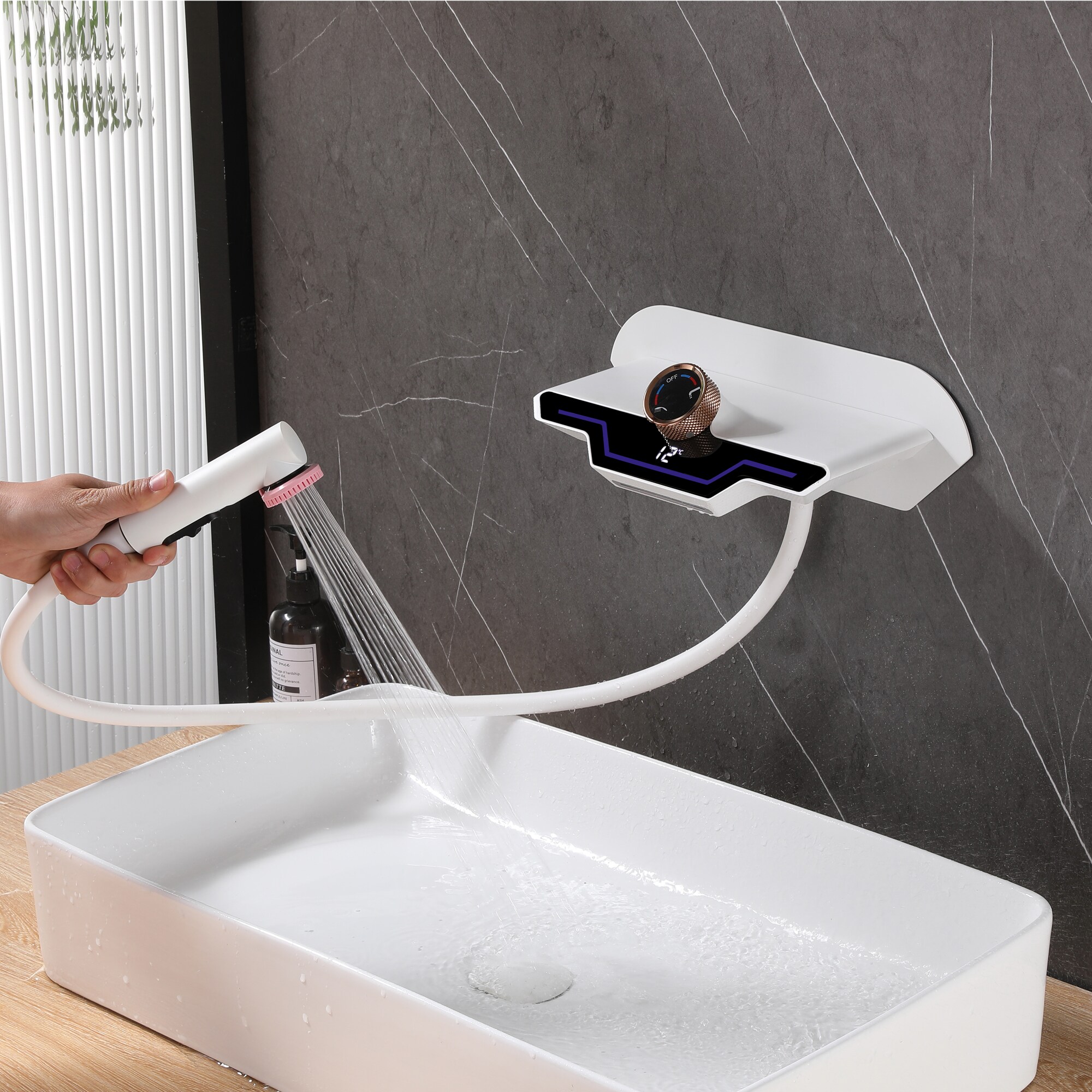 LIVIZA WB-1003-WH Roman-Tub-Faucets - View #5