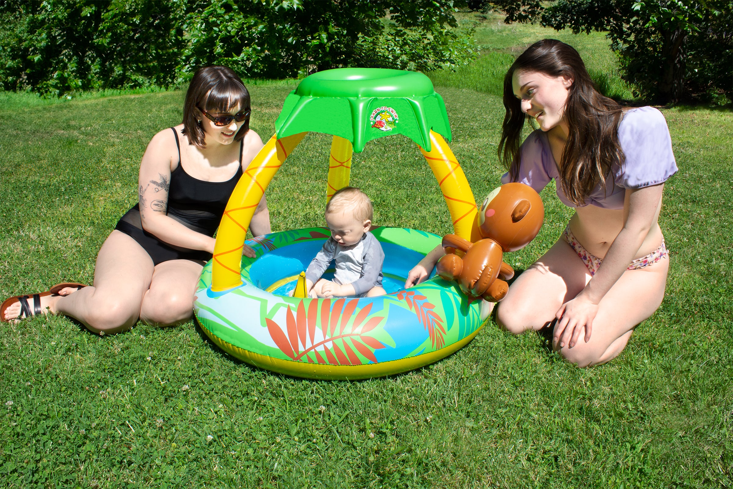 Poolmaster 81610 32-in L x 40-in W Multi Round Kiddie Pool