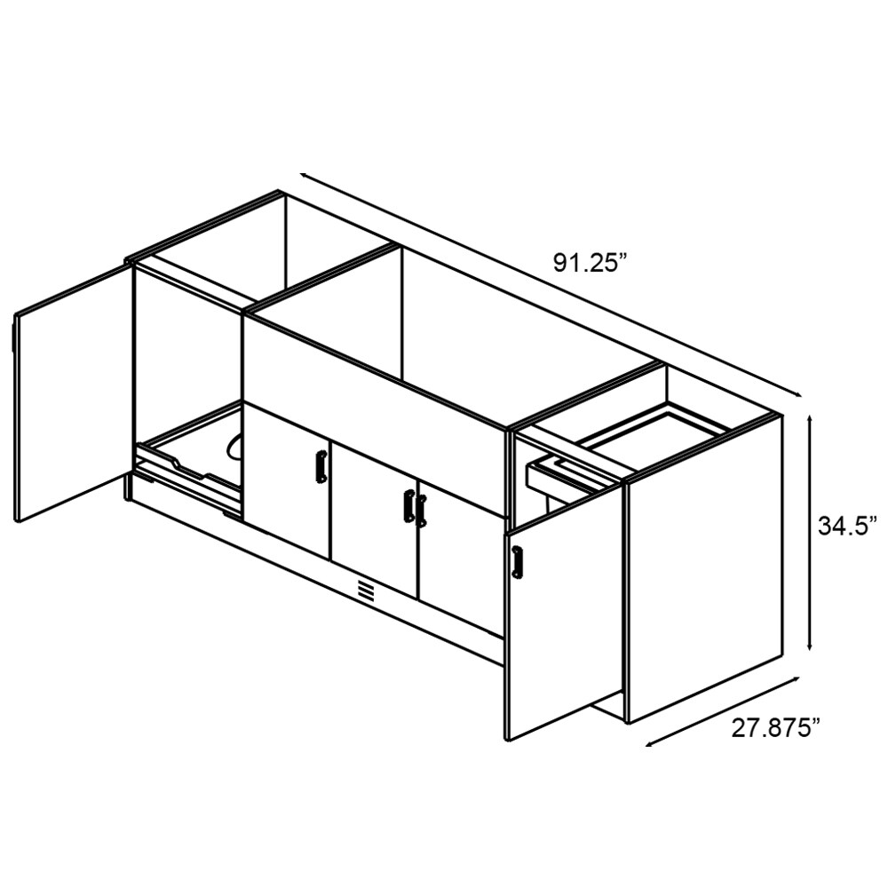 WeatherStrong WSE90WM-MSB Modular-Outdoor-Kitchens - View #7