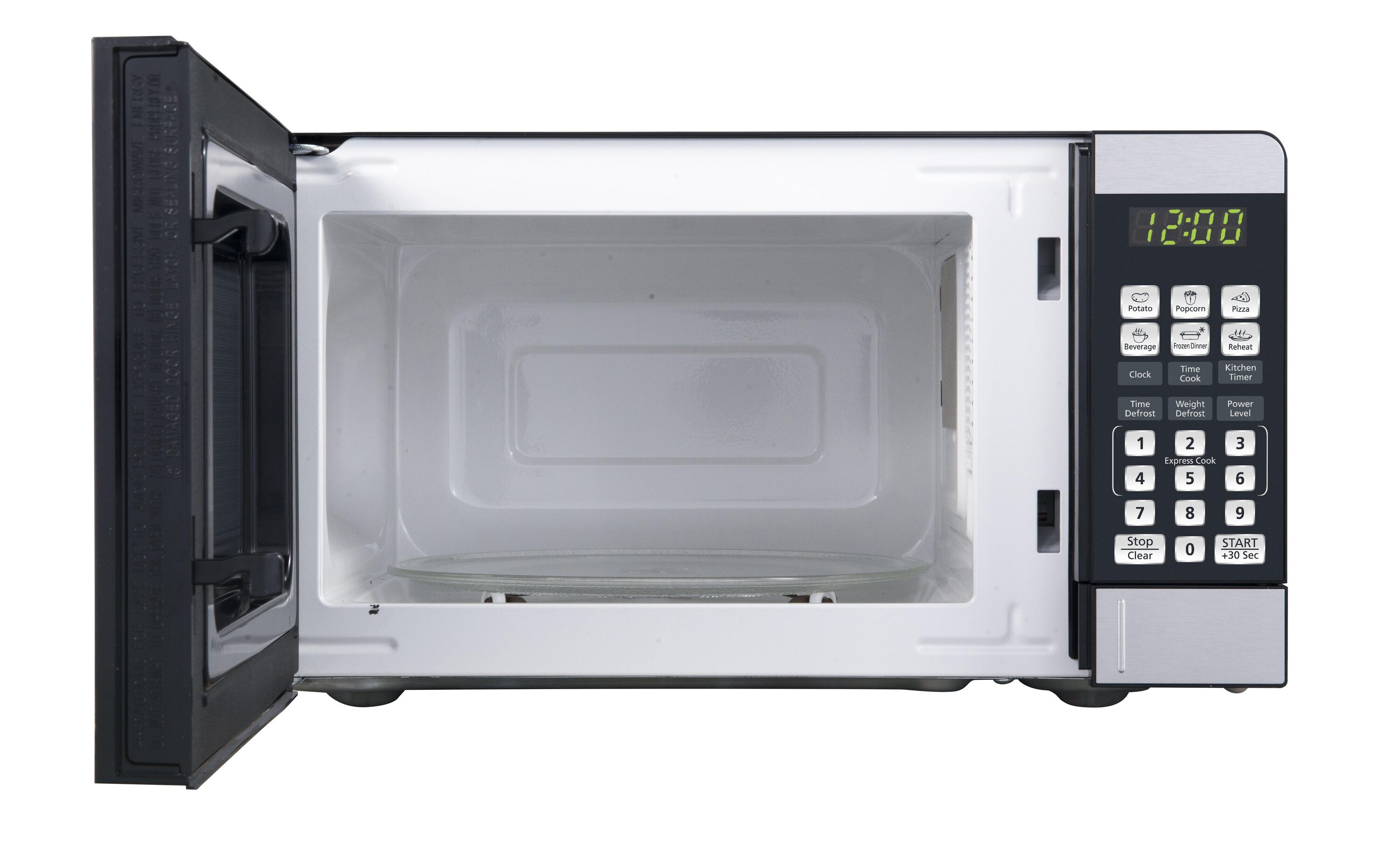 BLACK+DECKER 12.7 in. Width 0.7 cu.ft. Black Digital Microwave