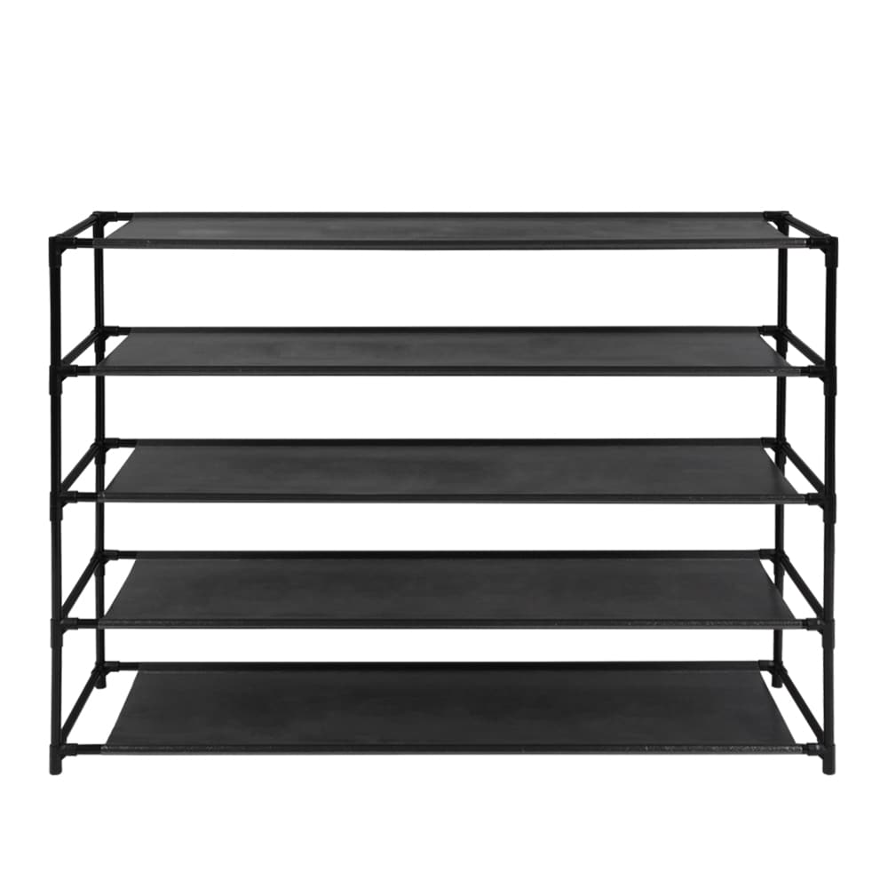 Winado LO1G13002755 29.13-Inches H 5 Tier 20 pair Black Metal Shoe rack
