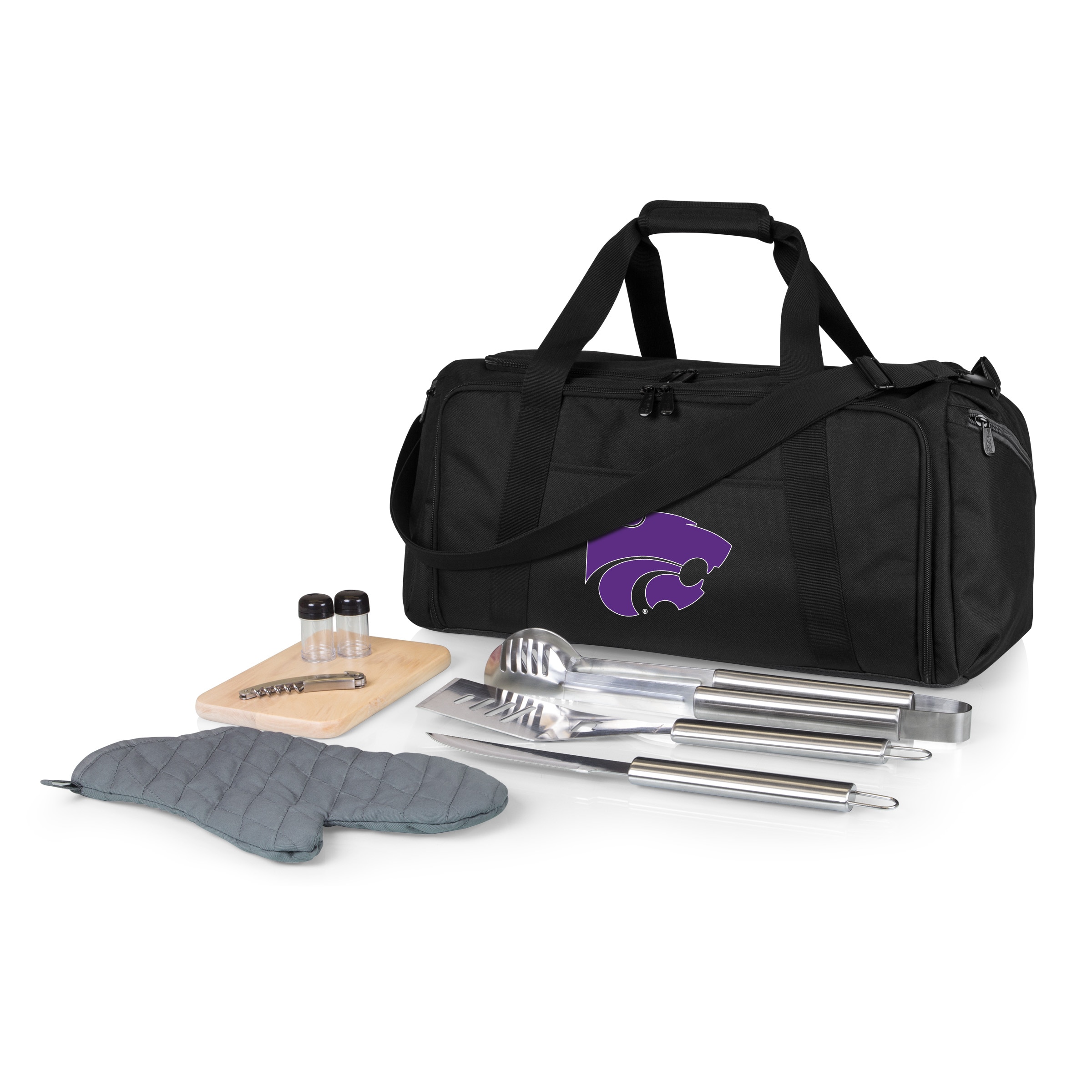 Picnic Time Stainless Steel 9-Piece Grilling Accessory Kit with Heat-Sealed Interior Liner and Multiple Storage Pockets 757-06-175-254-0 Sansujyuku sansujyuku.com