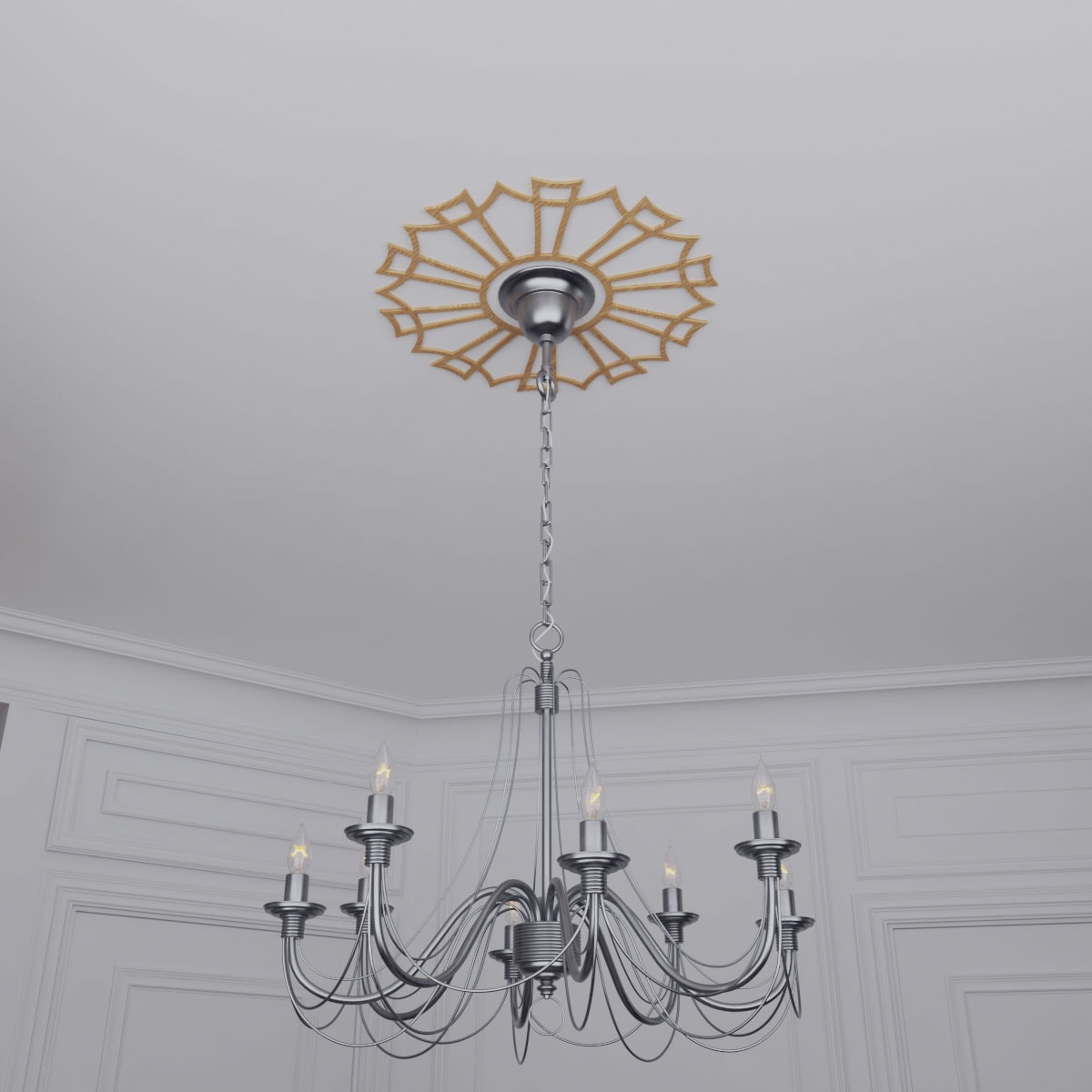 Ekena Millwork CMWP18X18X0250AURO Ceiling-Medallions - View #16