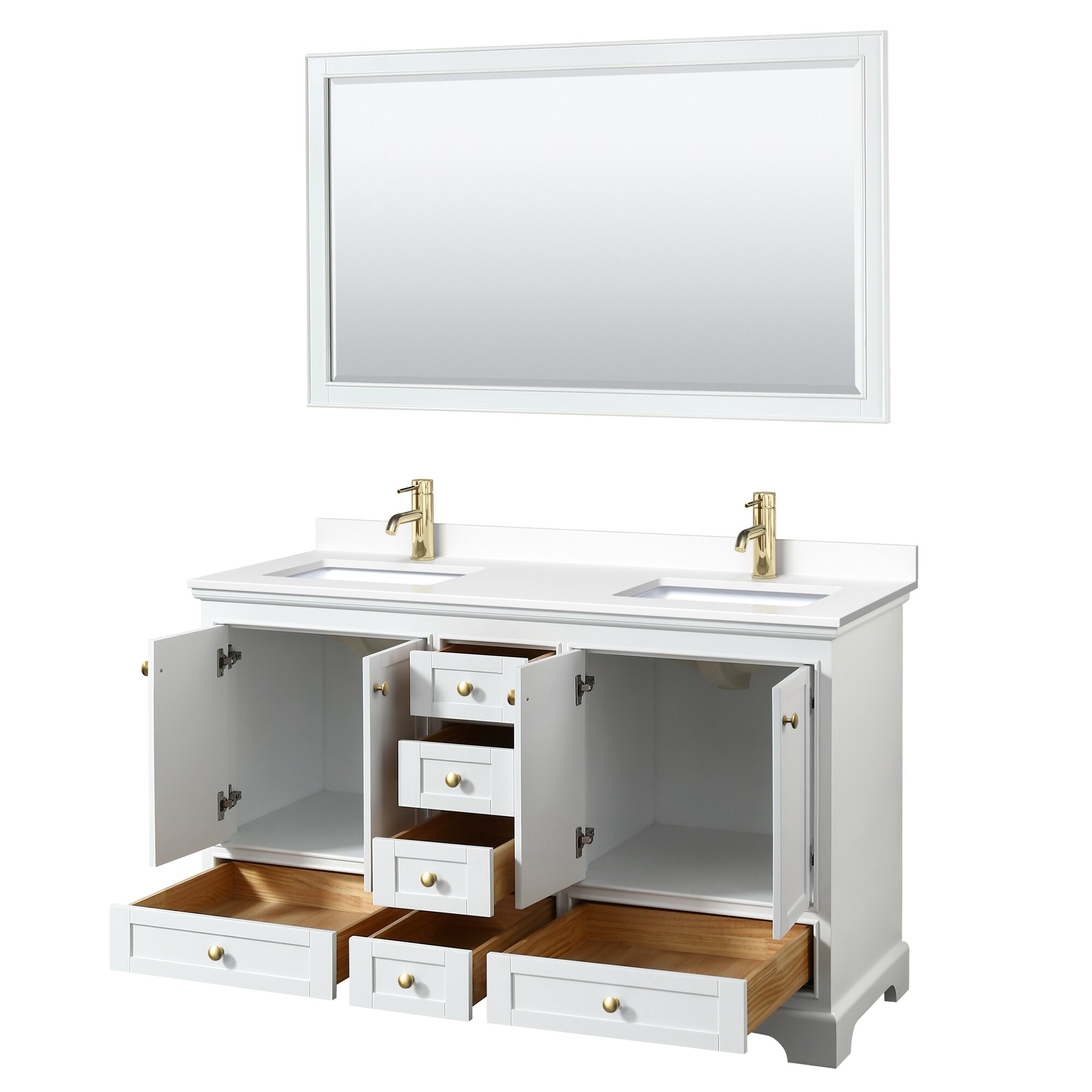 Wyndham Collection WCS202060DWGWCUNSM58 Bath-Vanity-Combo - View #2