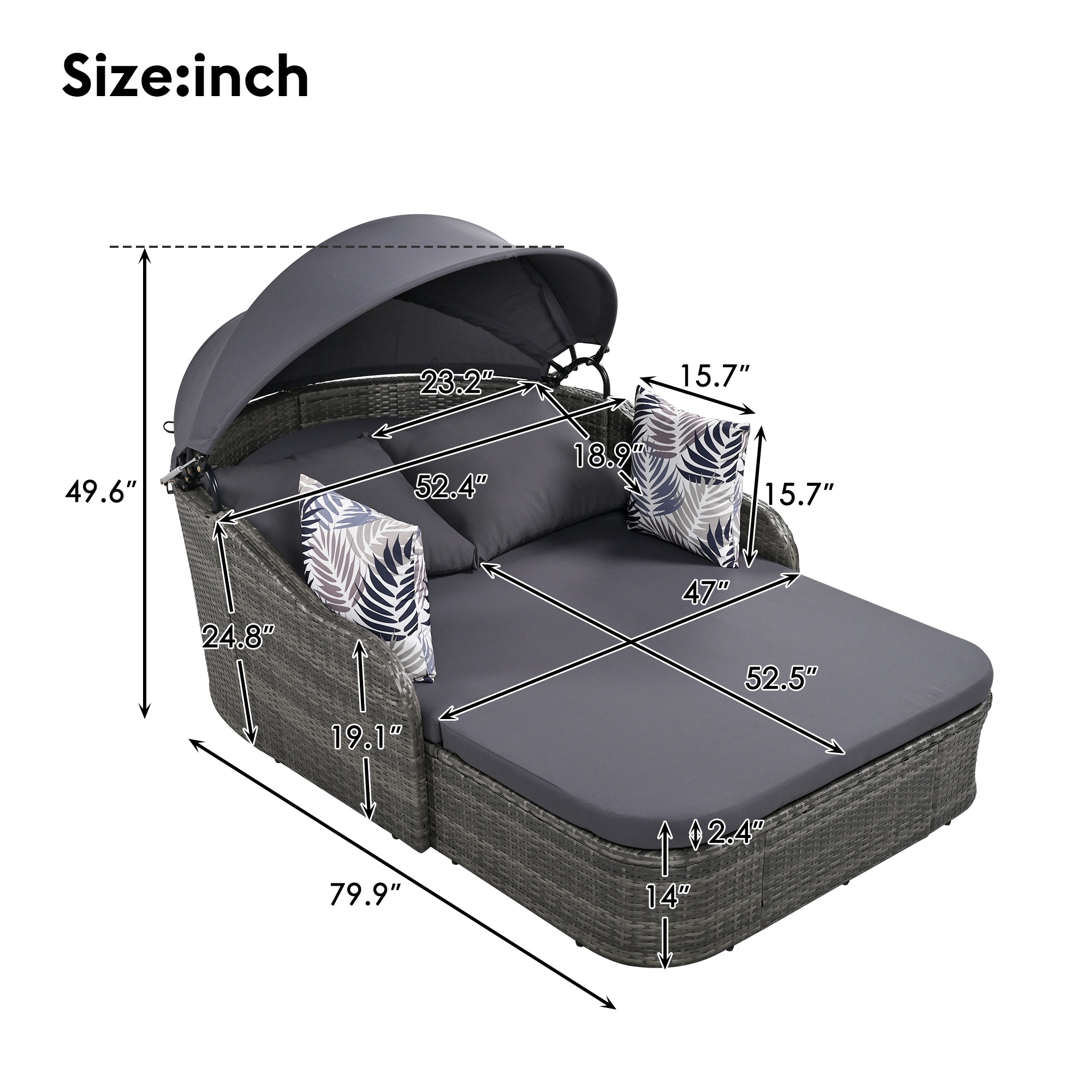 Siavonce XHFG201223AAE Patio-Sofas-Daybeds - View #3