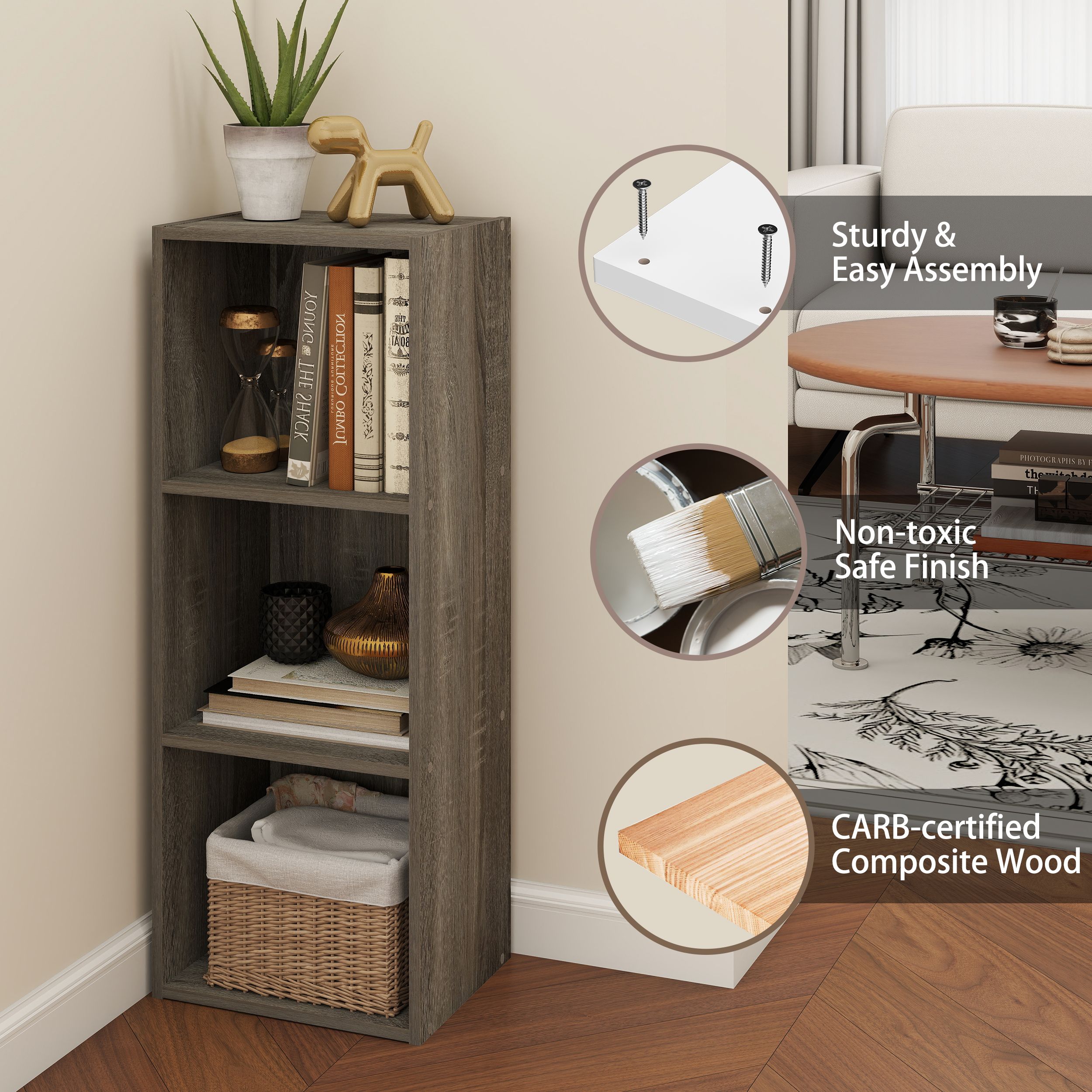 HomLux 11003GYW-A bookcases - View #8