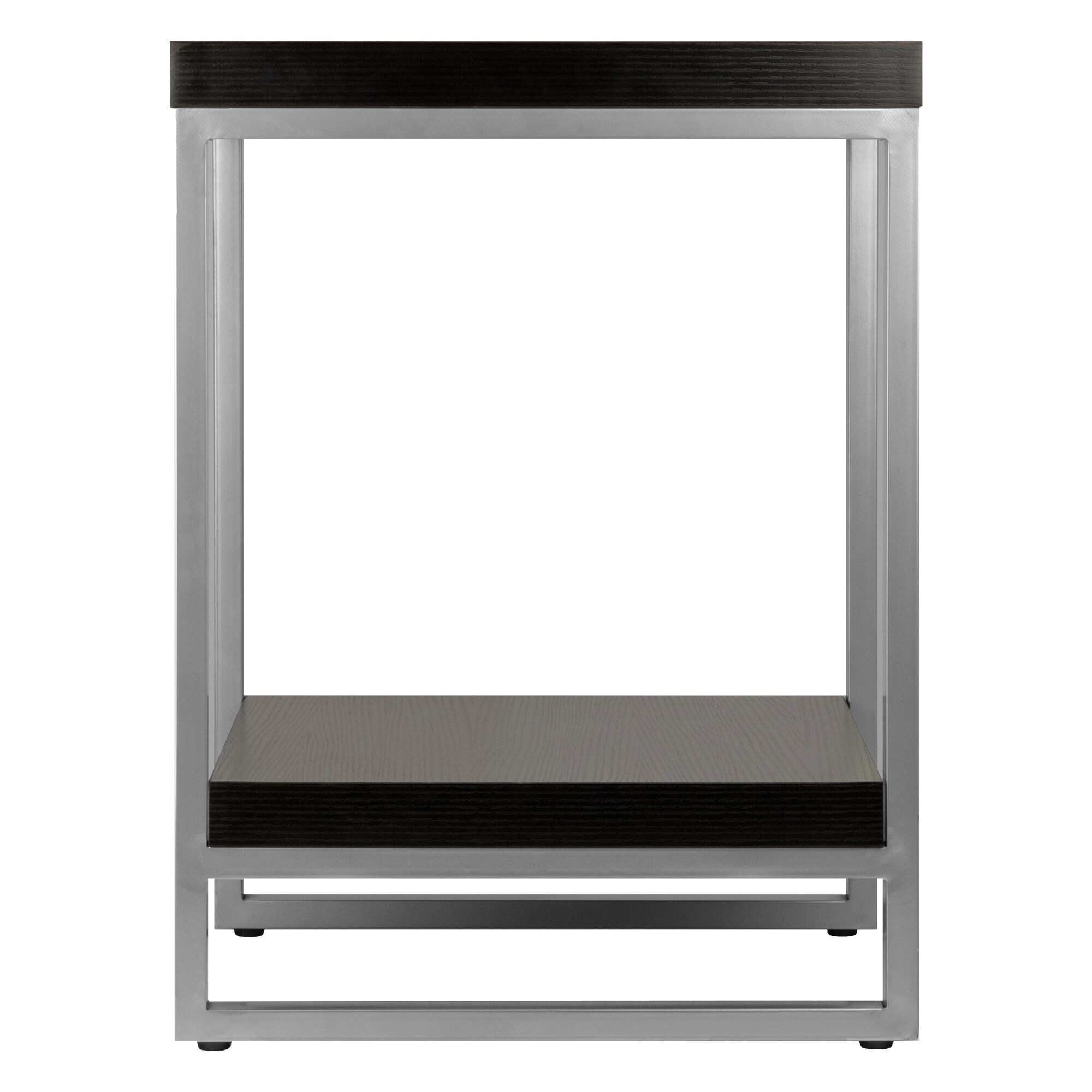 Winsome Wood Jared 18-in W x 24.5-in H Espresso/Slate Gray Composite ...