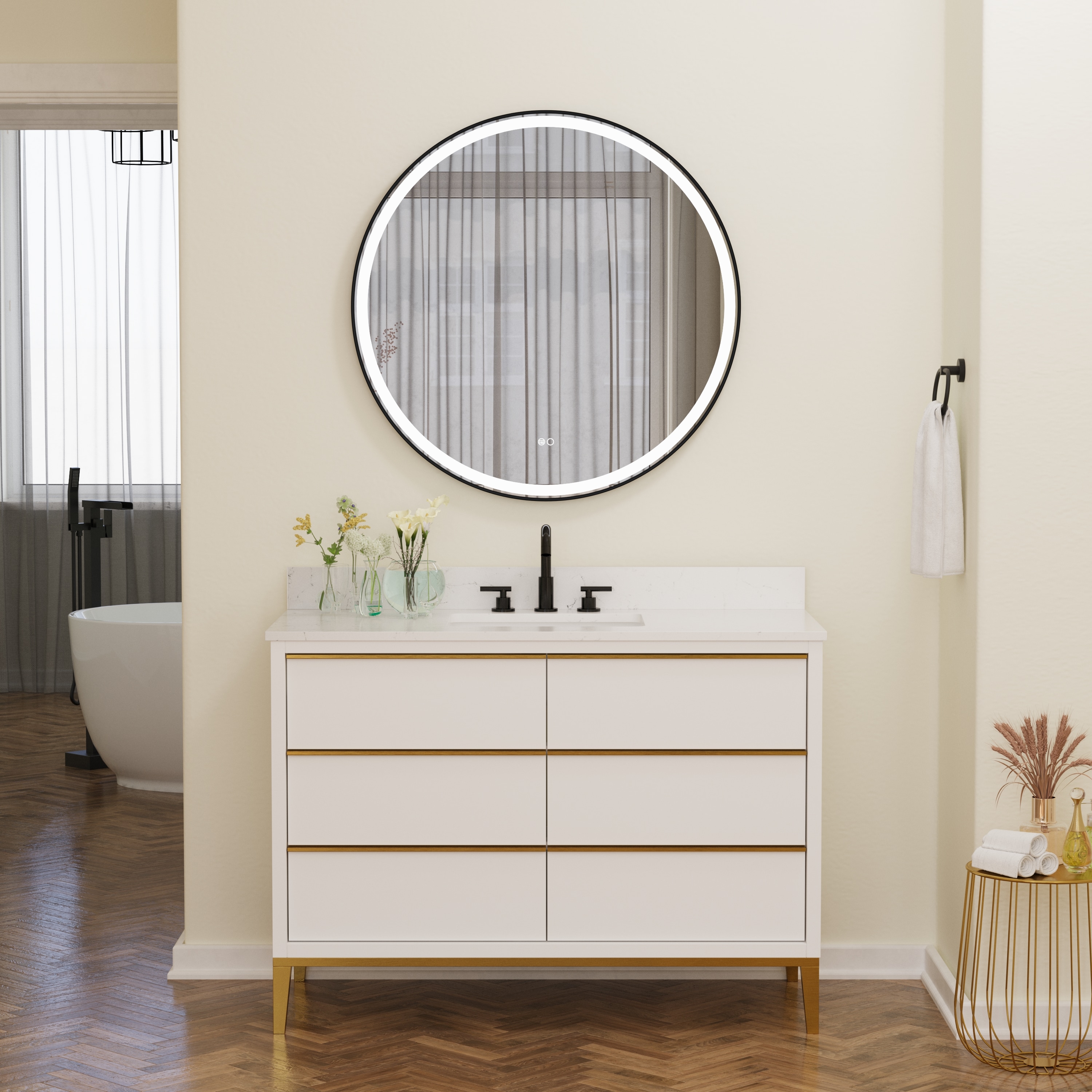 WELLFOR W2MRL4024 Framed-Bath-Mirrors - View #3