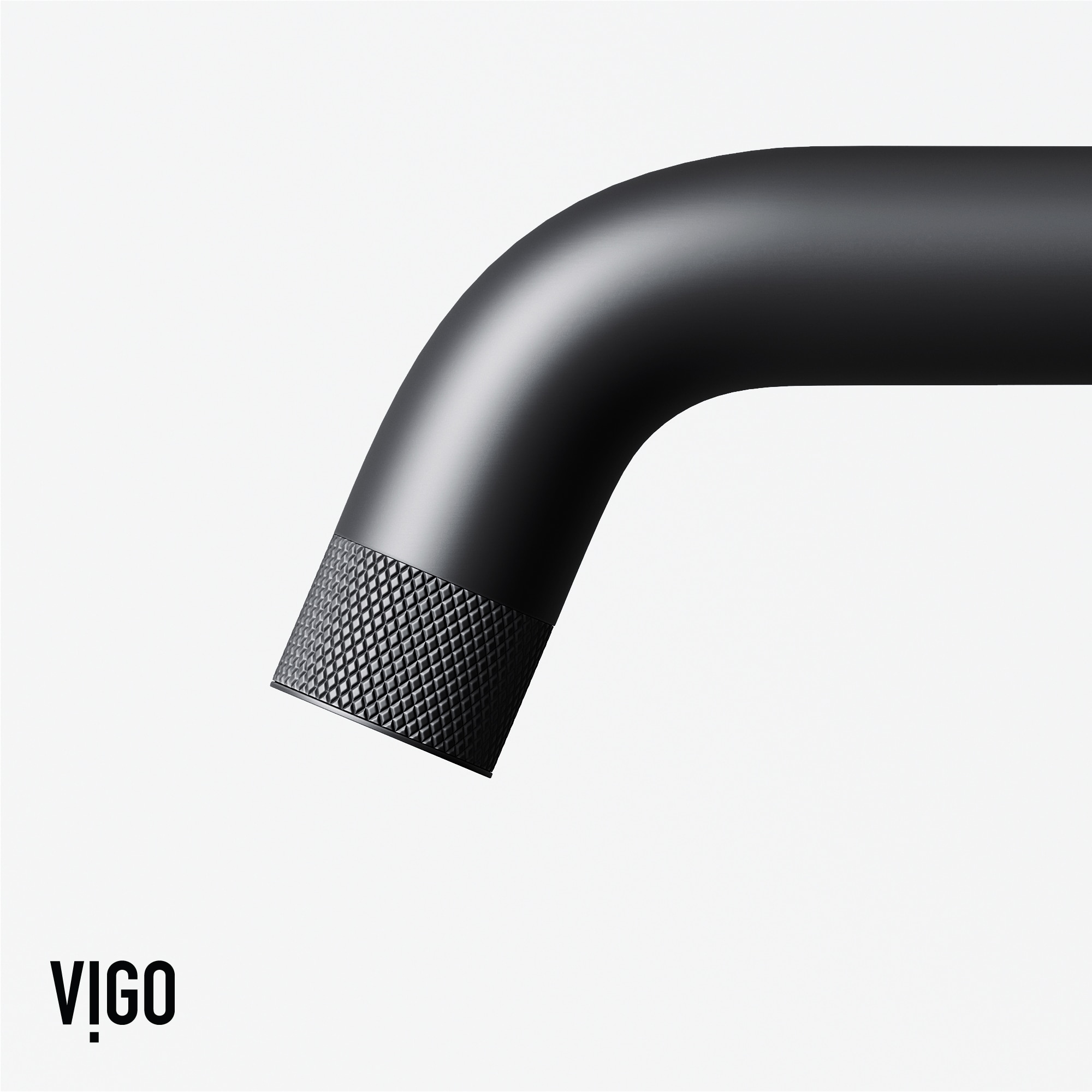 Cass 9'' High Aerodynamic Wheel Handle Matte Black Bathroom Faucet