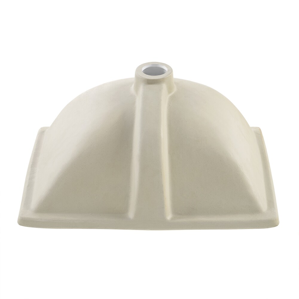 Plaisir White Ceramic Rectangular Under-Mount Bathroom Sink