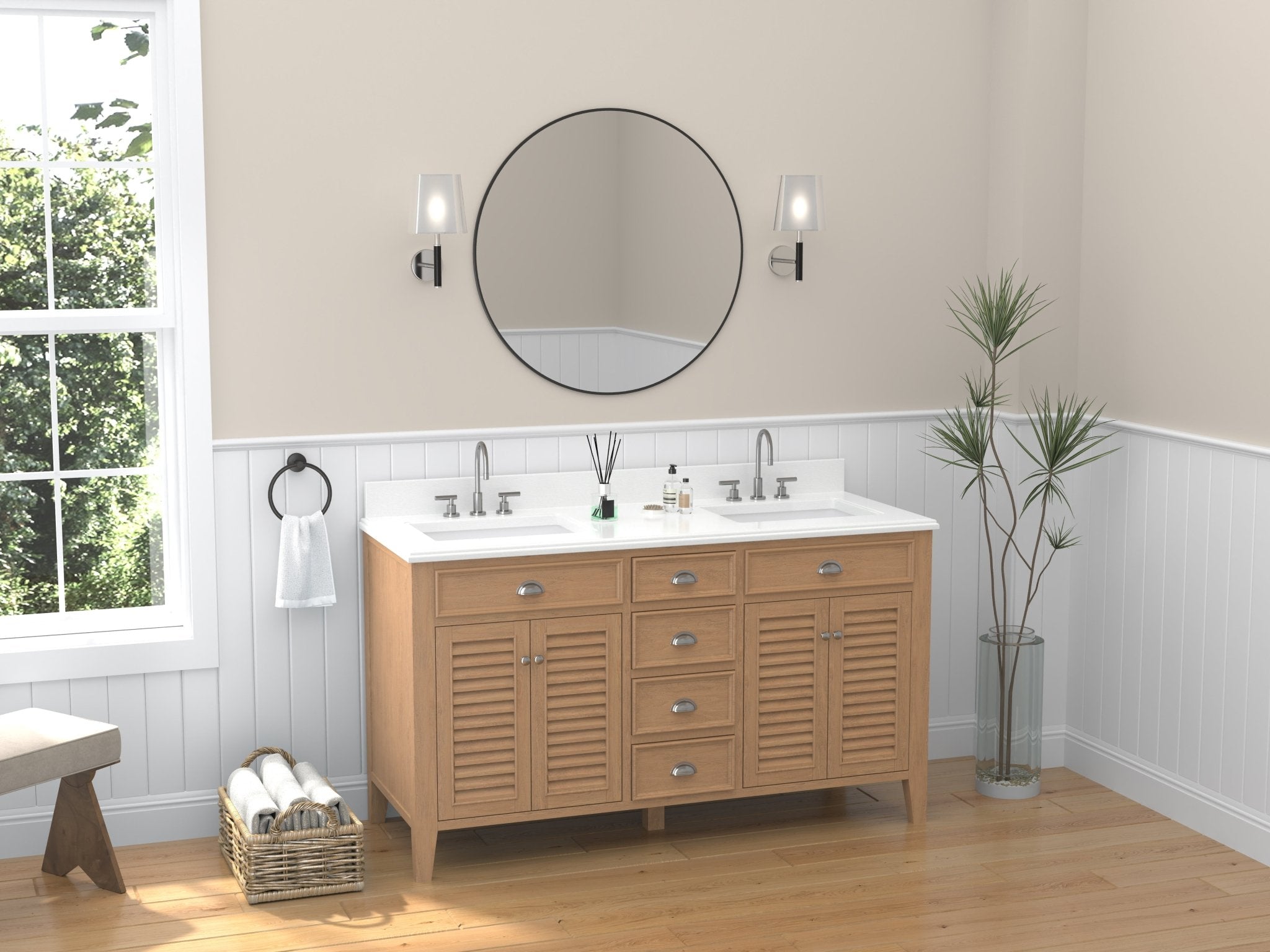 Benton Collection GD-4028QWD-60D Bath-Vanity-Combo - View #6