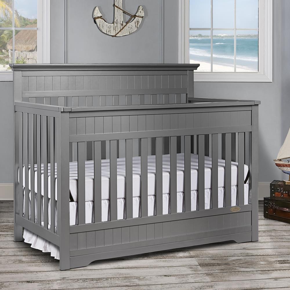 Dream On Me 4-in-1 Storm Grey Convertible Crib in the Cribs department ...