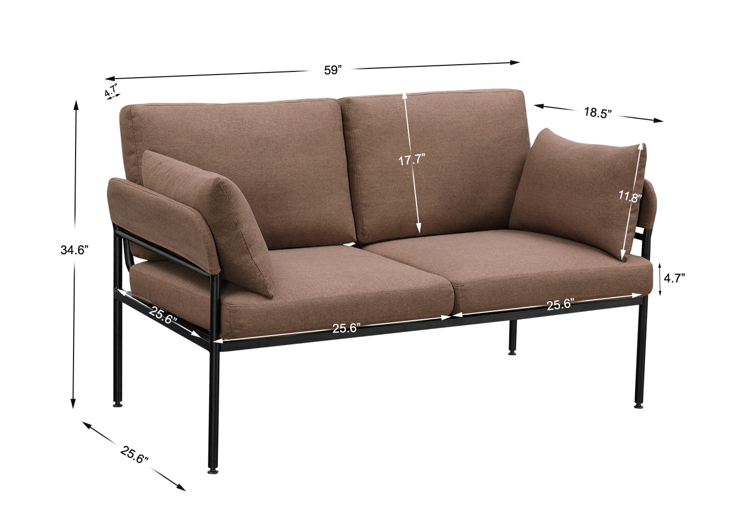 CASAINC SF-XCH11BR Sofas-Loveseats - View #5