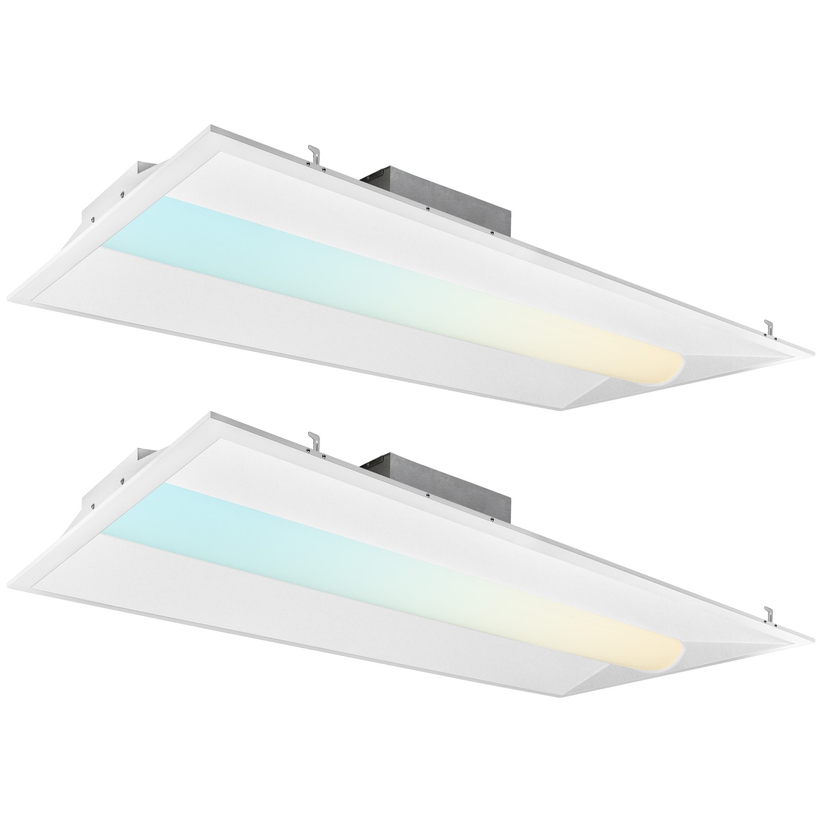 Luxrite 2-Pack 4-ft x 2-ft Adjustable Lumens Tunable White LED Panel Light the LED Panel Lights department at Lowes.com