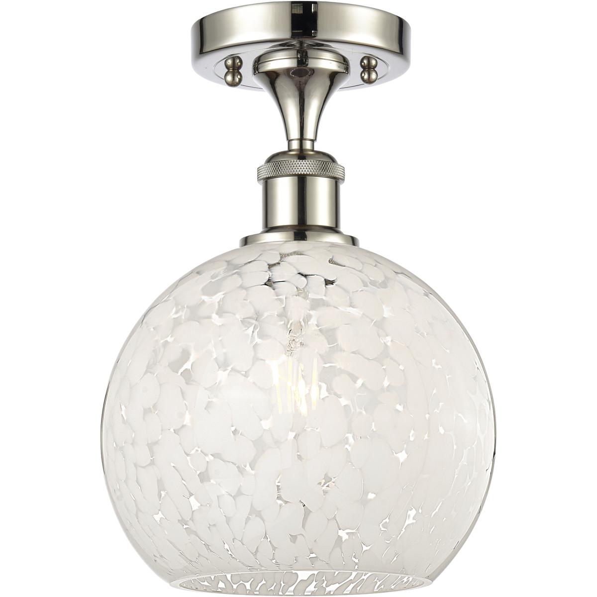 Innovations Lighting 2672437 516-1C-PN-G1216-8WM Ballston White Mouchette