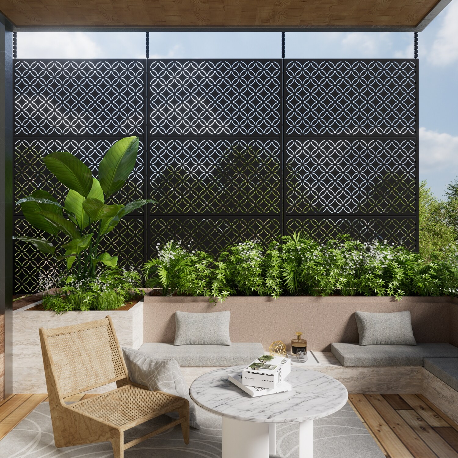 REIBII LS0605-601A25 Outdoor-Privacy-Screen - View #3