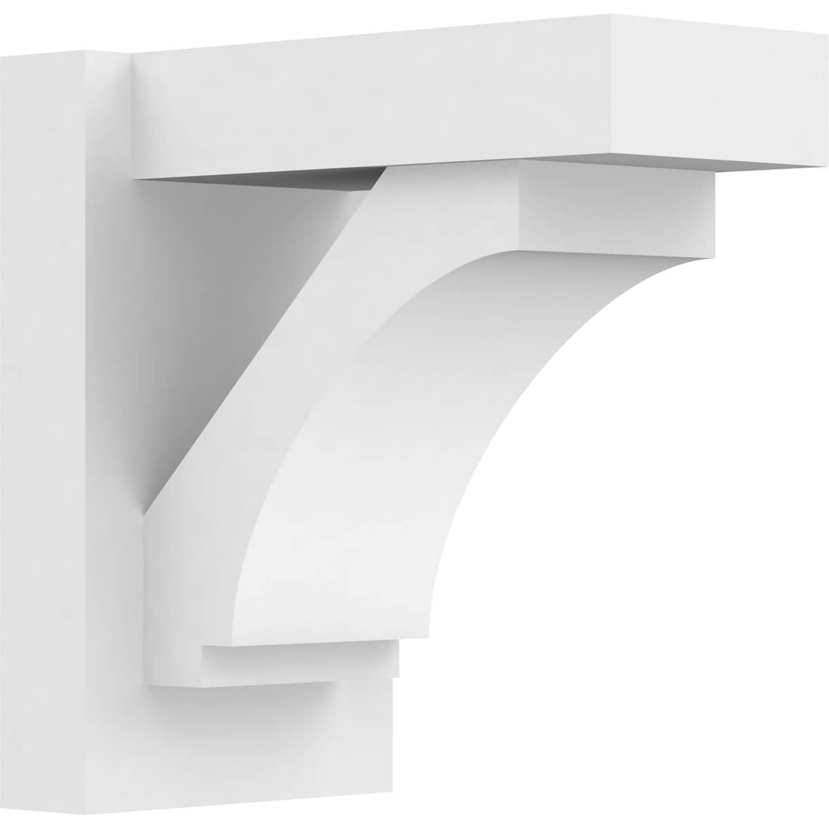 Ekena Millwork OUTP07X12X12IMP05 7-in W X 12-in D X 12-in H Imperial Architectural Grade PVC Outlooker with Block Ends