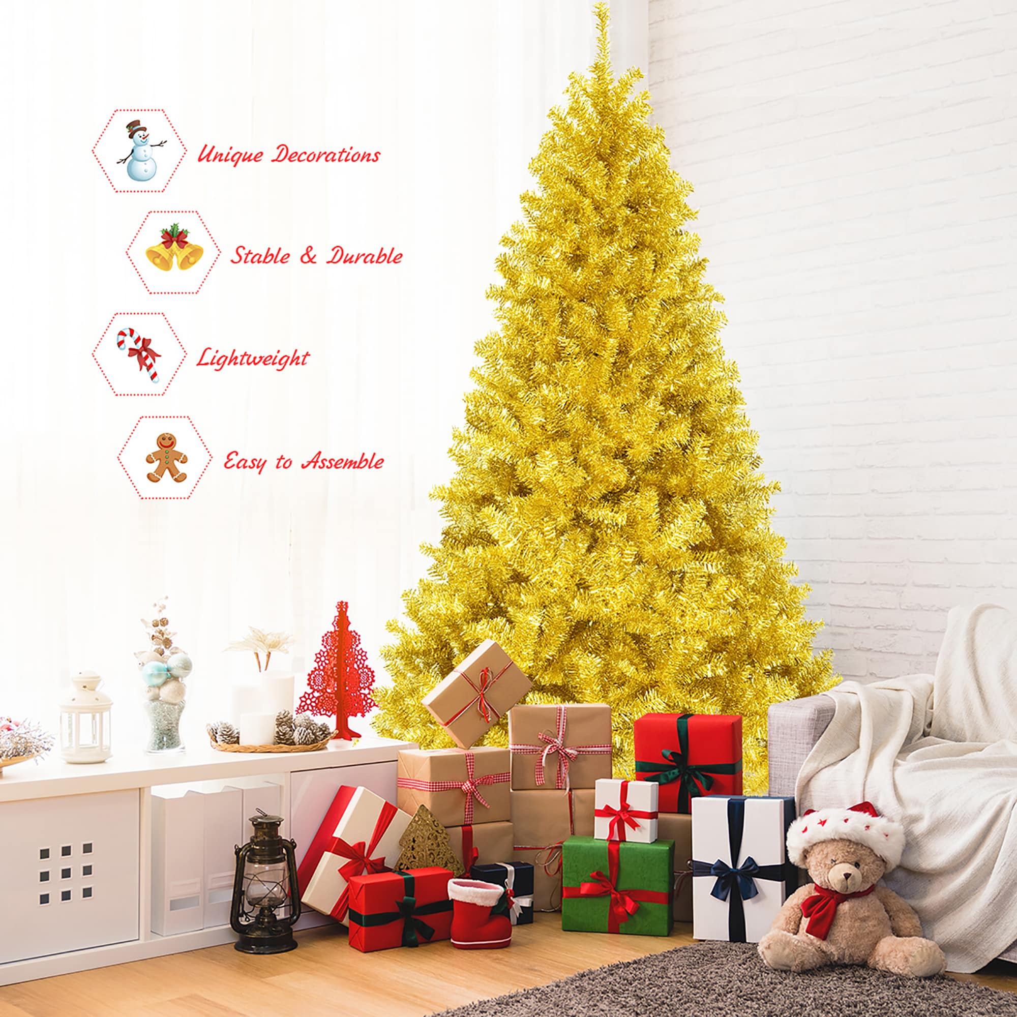 Costway CM22829 Artificial-Christmas-Trees - View #6