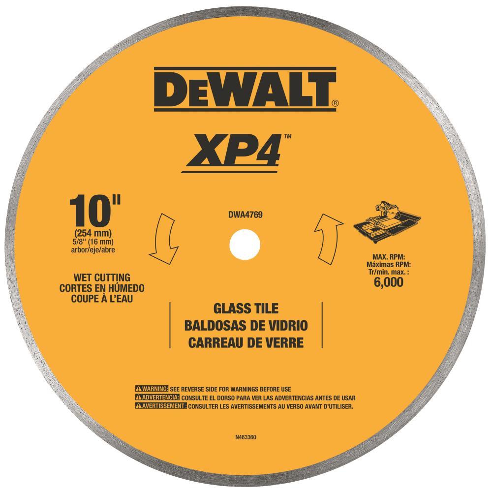 DEWALT 10-in Diamond Tile Saw Blade In The Circular Saw Blades ...