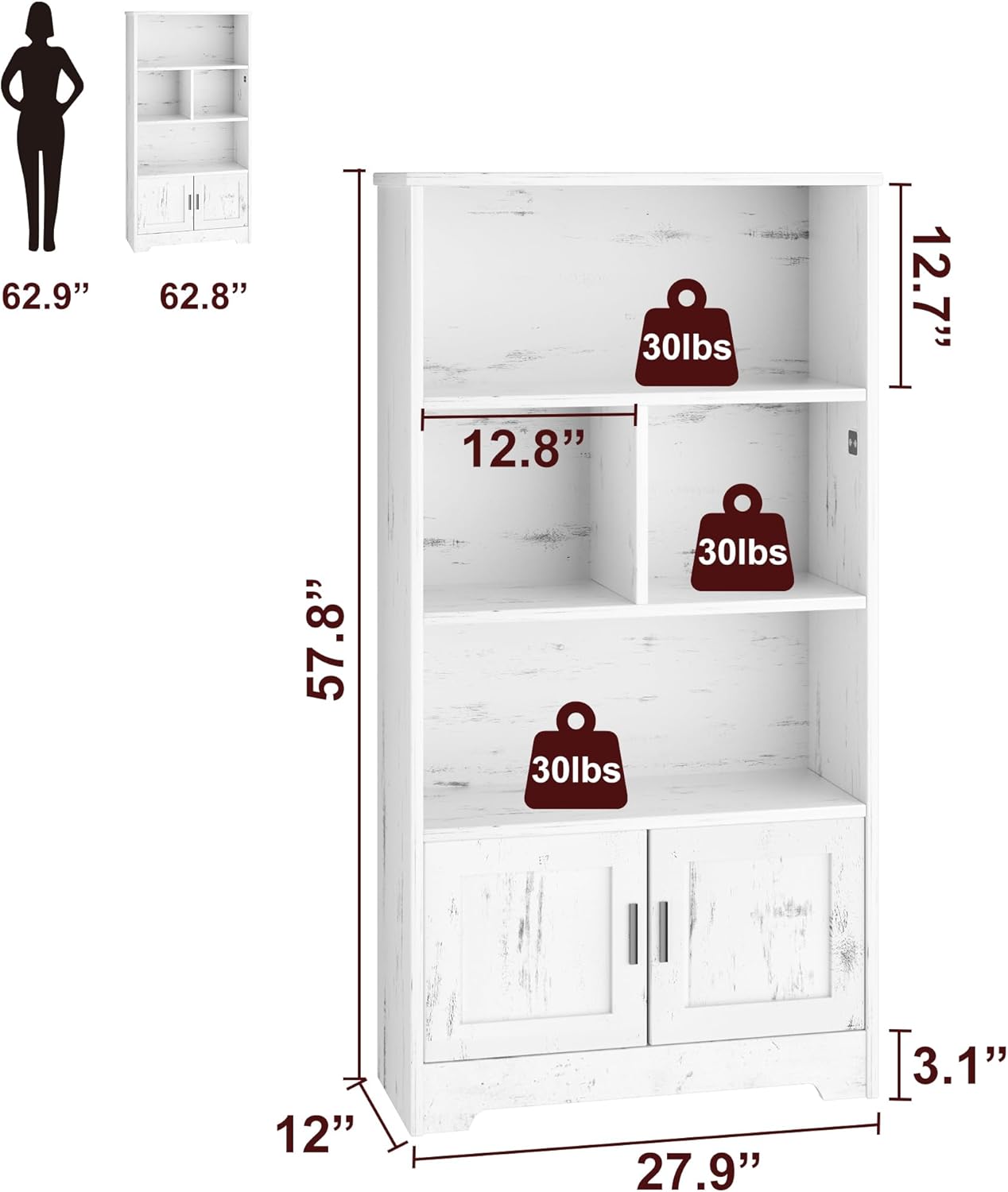 Garvee RRR-IOU7487 bookcases - View #2