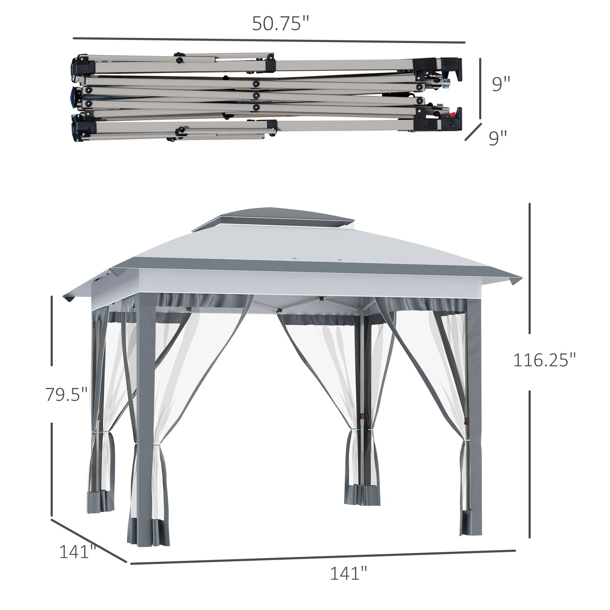 JUSHUA WSY-757QVP Wood-Resin-Gazebos - View #3