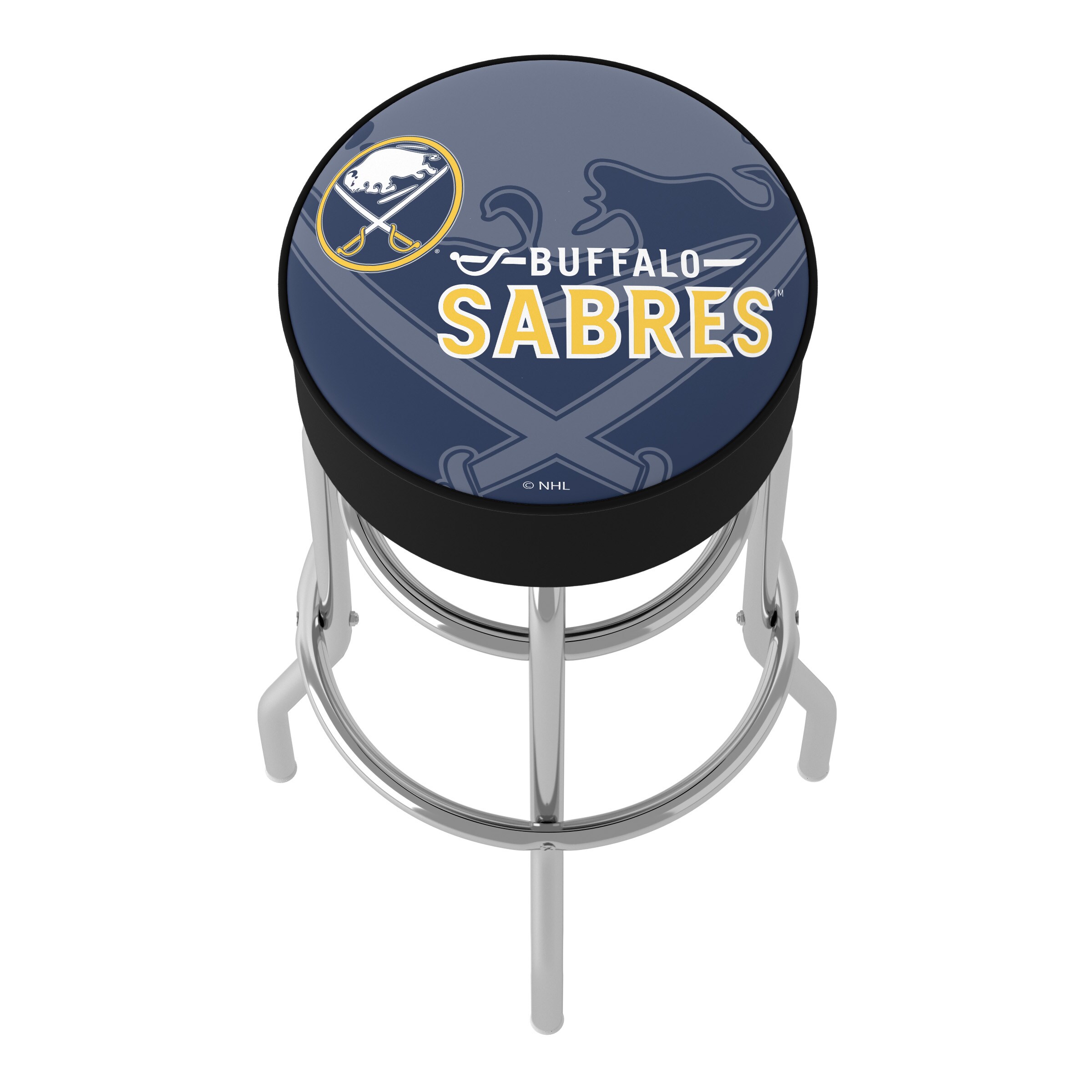 Buffalo Sabres NHL Chrome Swivel Bar Stool