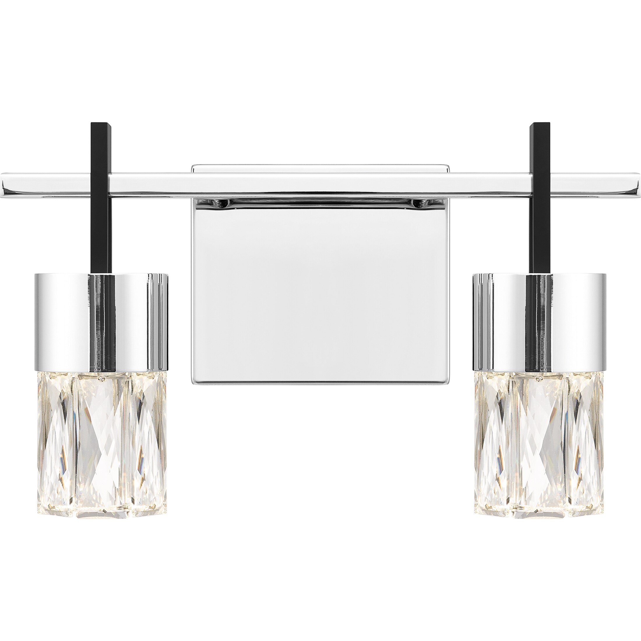 Quoizel PCADA8613C Adena 13-in 2-Light Polished Chrome LED Modern/Contemporary Vanity Light