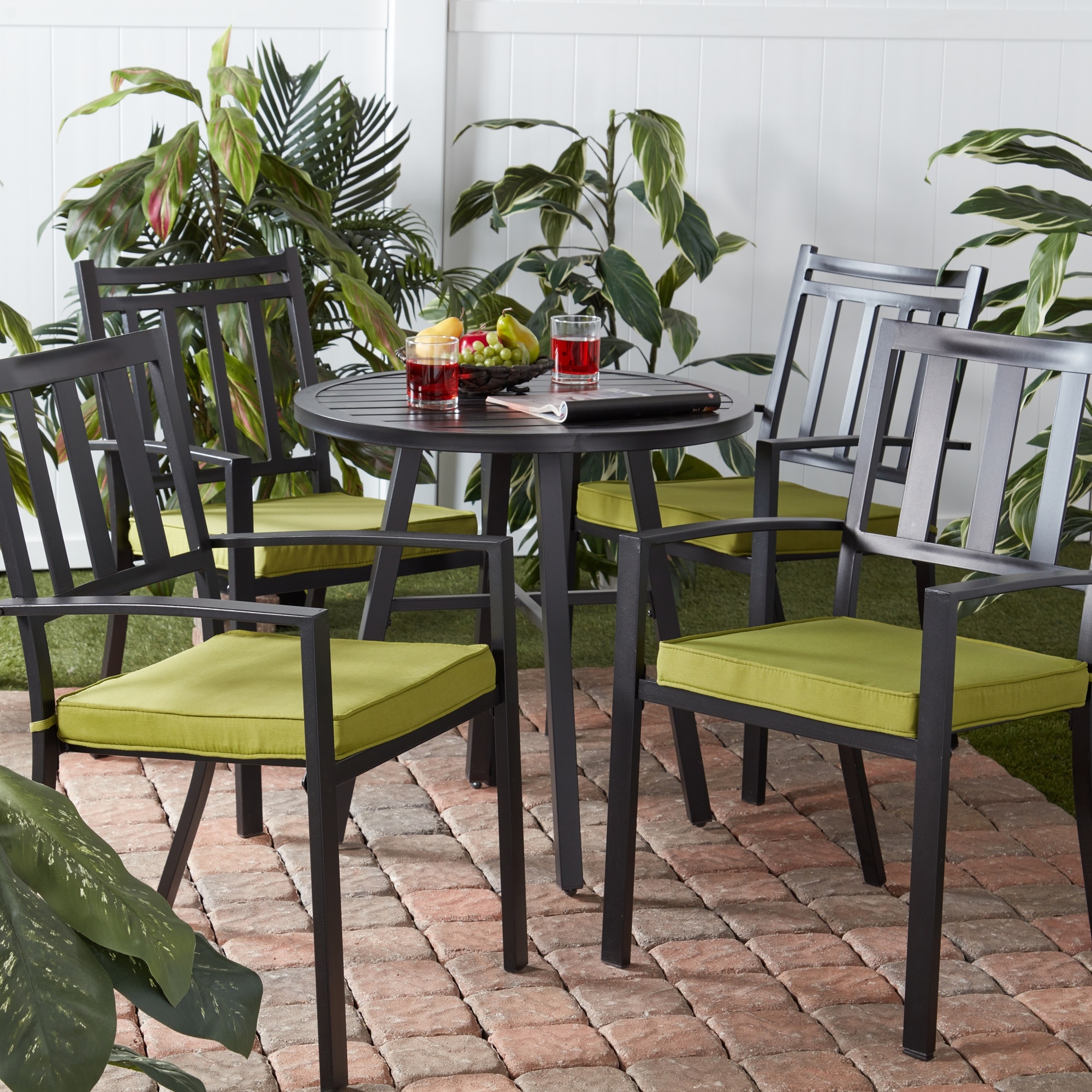 Greendale Home Fashions OP2100S4-KIWI Patio-Furniture-Cushions - View #2