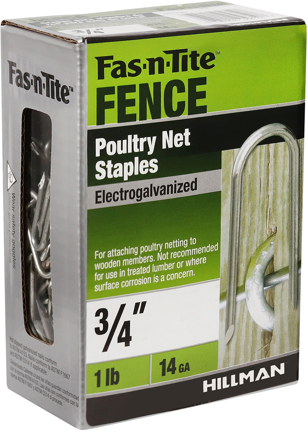 Fas-n-Tite 3/4-in Leg x 3/16-in 14-Gauge Fence Staples in the Staples ...