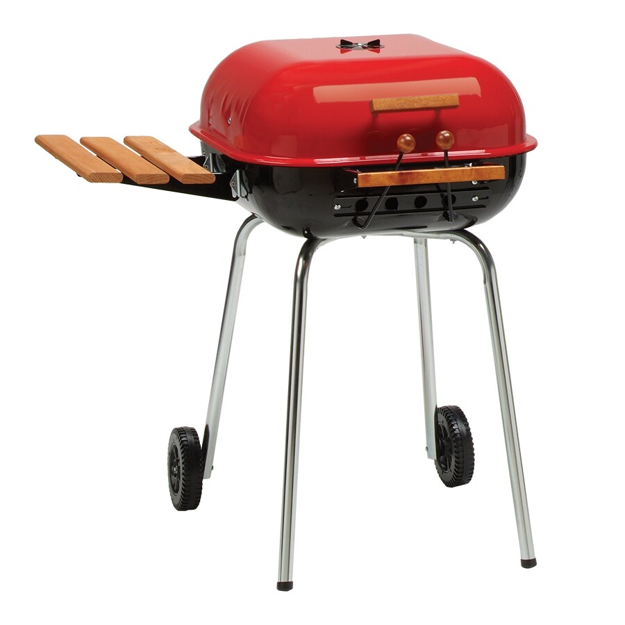 red charcoal grill