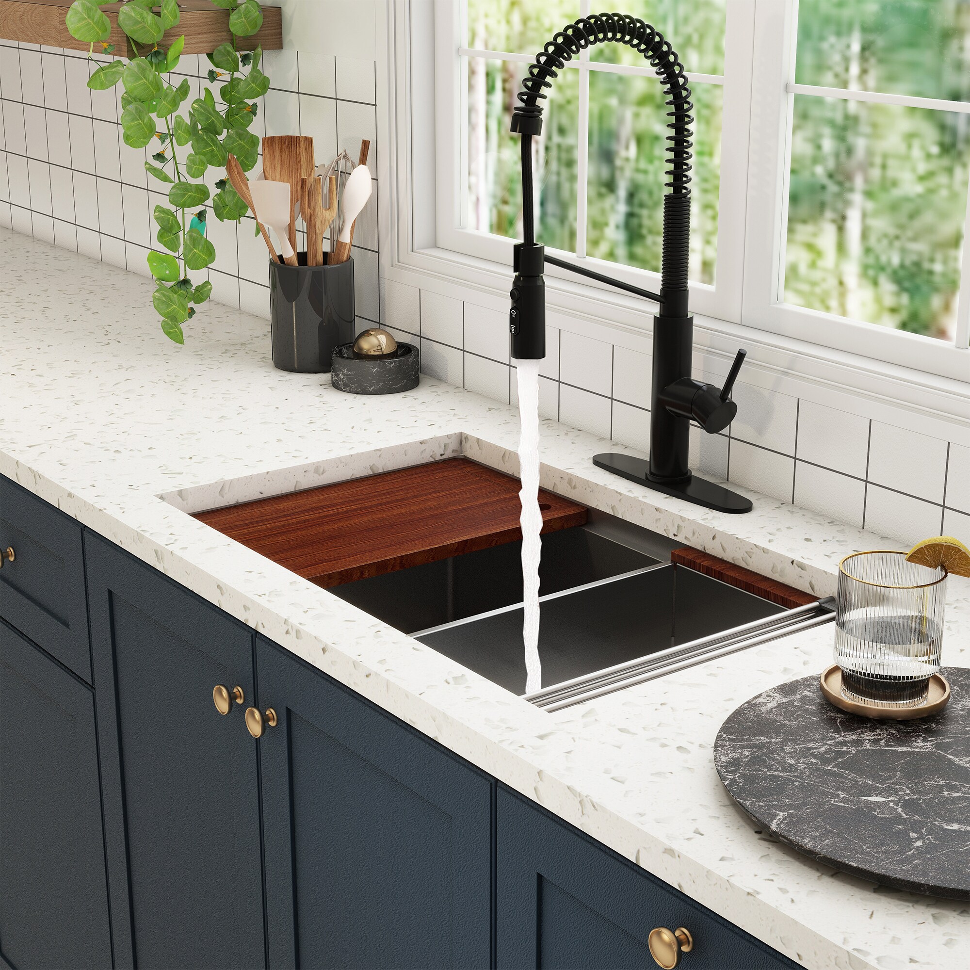 CASAINC KCSL0009-UD33MB Kitchen-Sinks - View #2