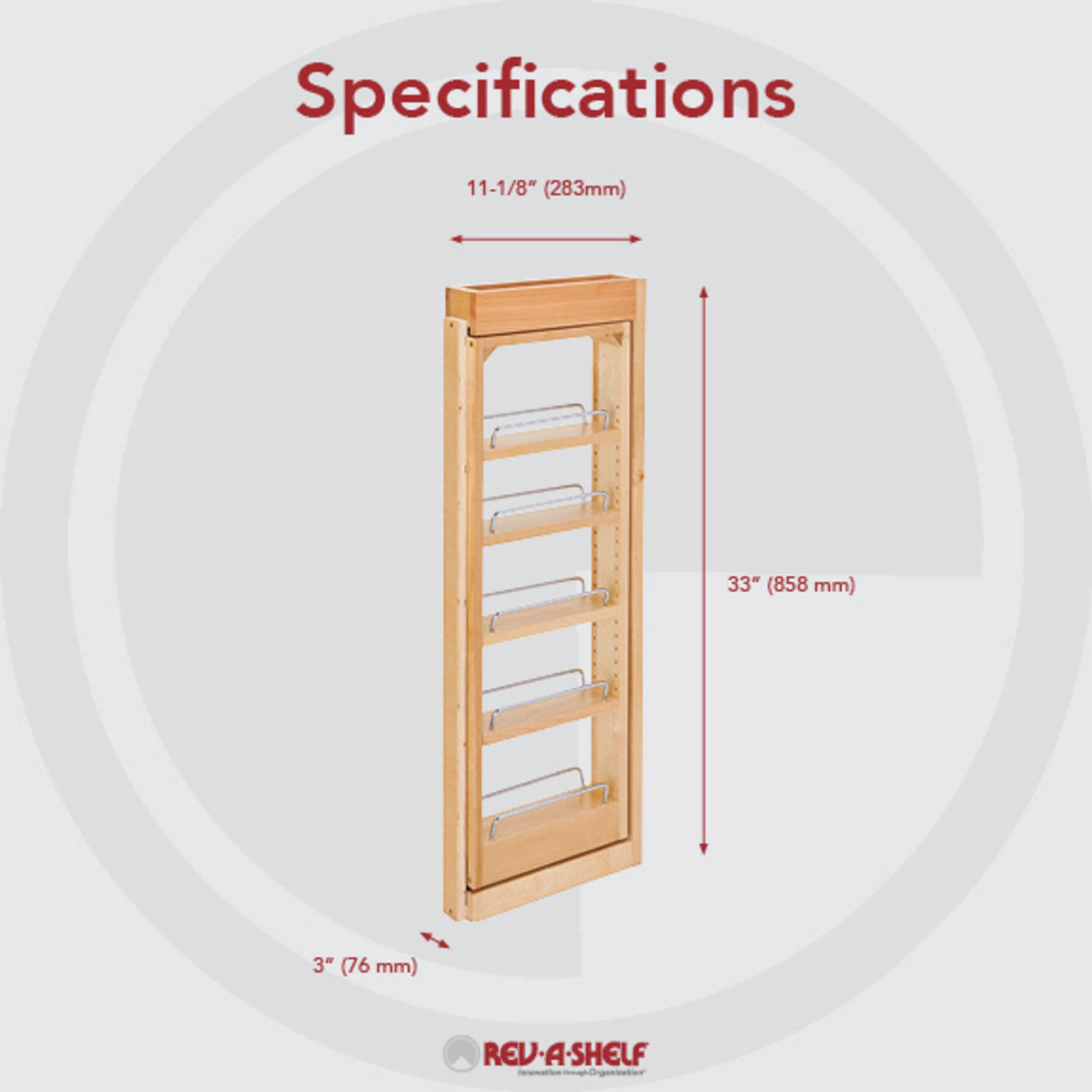 Rev-A-Shelf 432-WF33-3C Pull-Out-Cabinet-Baskets - View #3