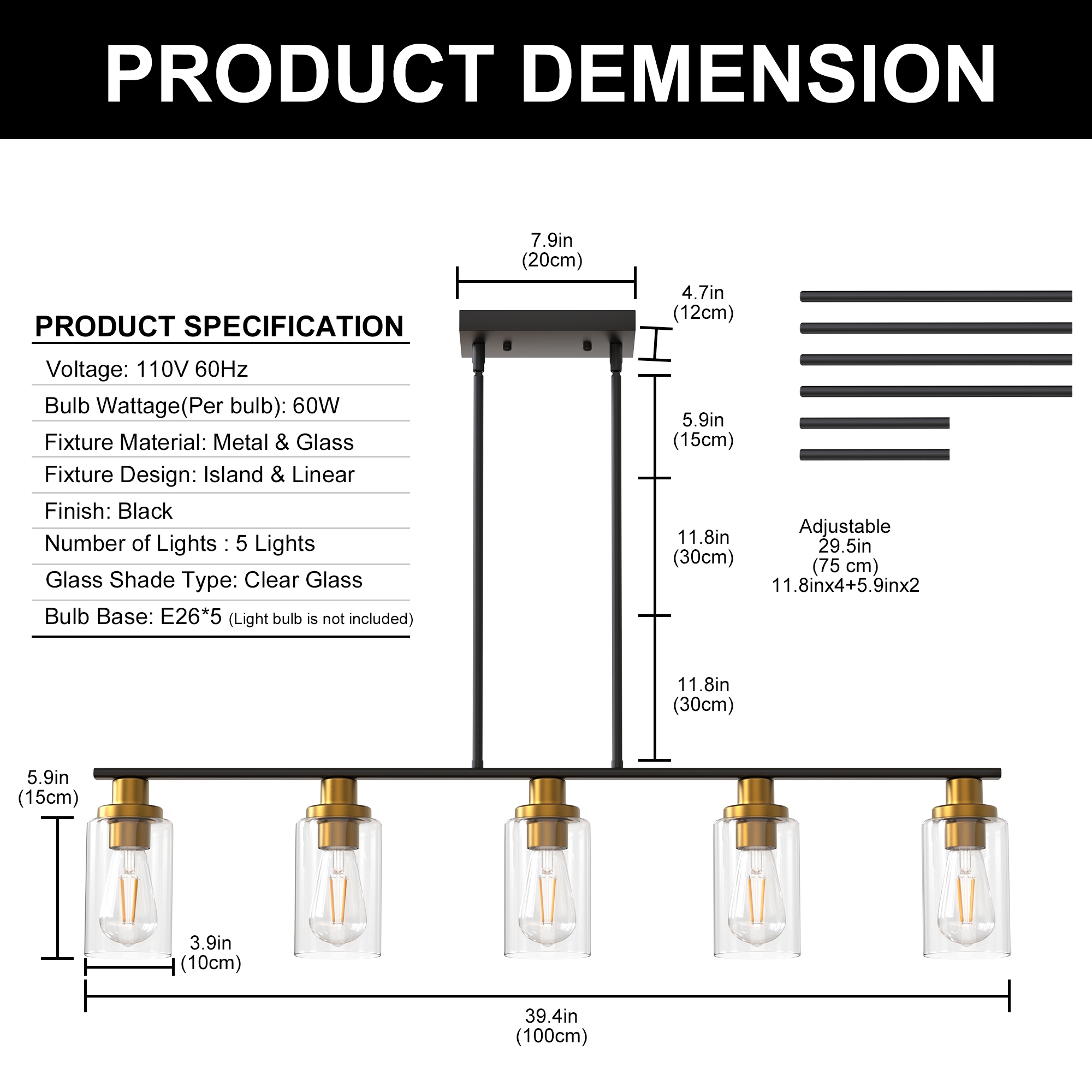 YANSUN L-MS02E26AC-3 Pendant-Lights - View #5