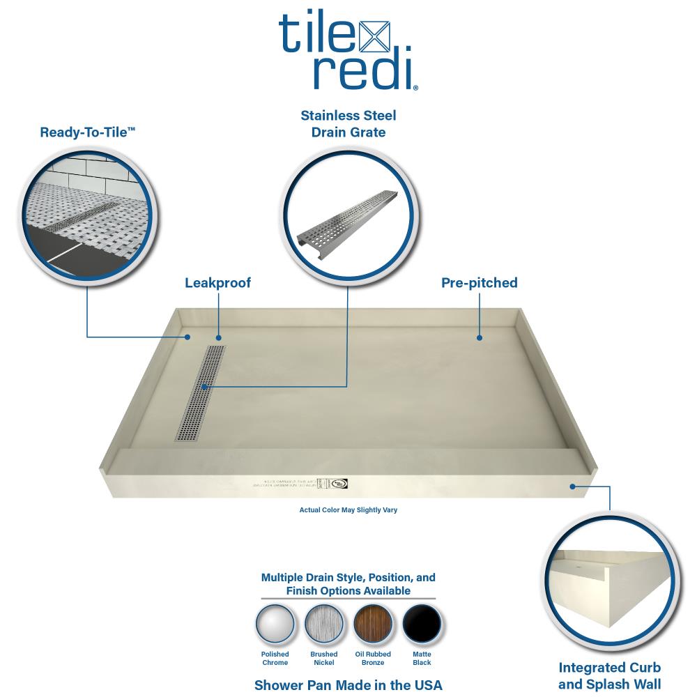 Tile Redi RT4248LDR-PVC-SQPC Shower-Floors - View #2